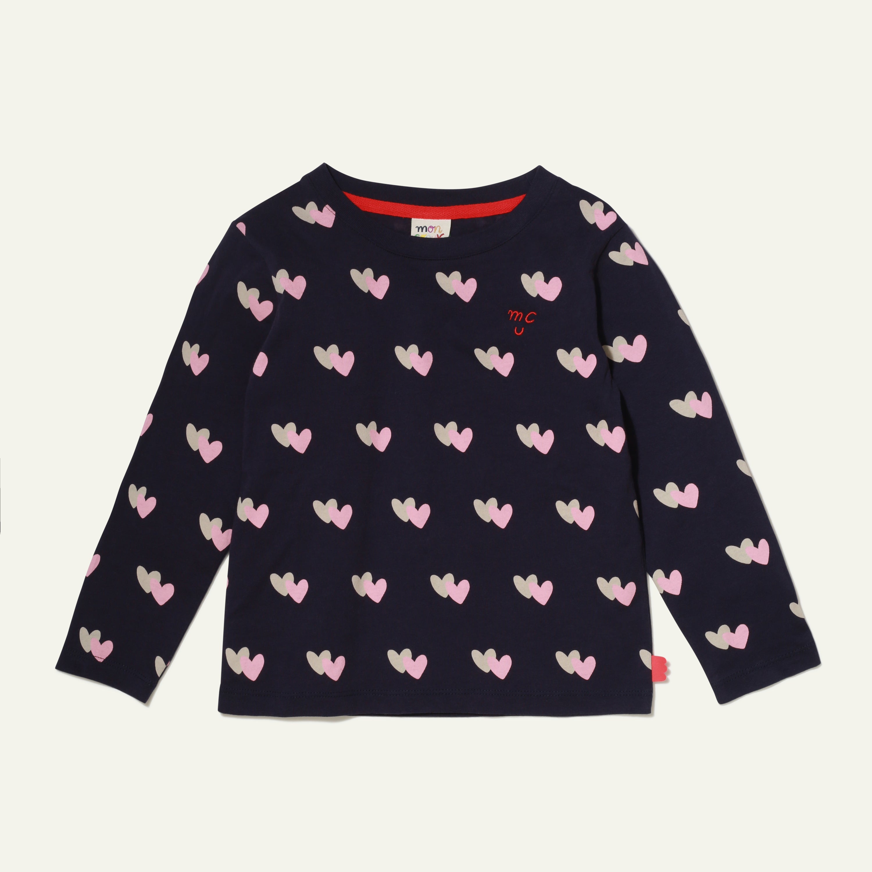 Recycled Cotton Hearts Kid T-Shirt