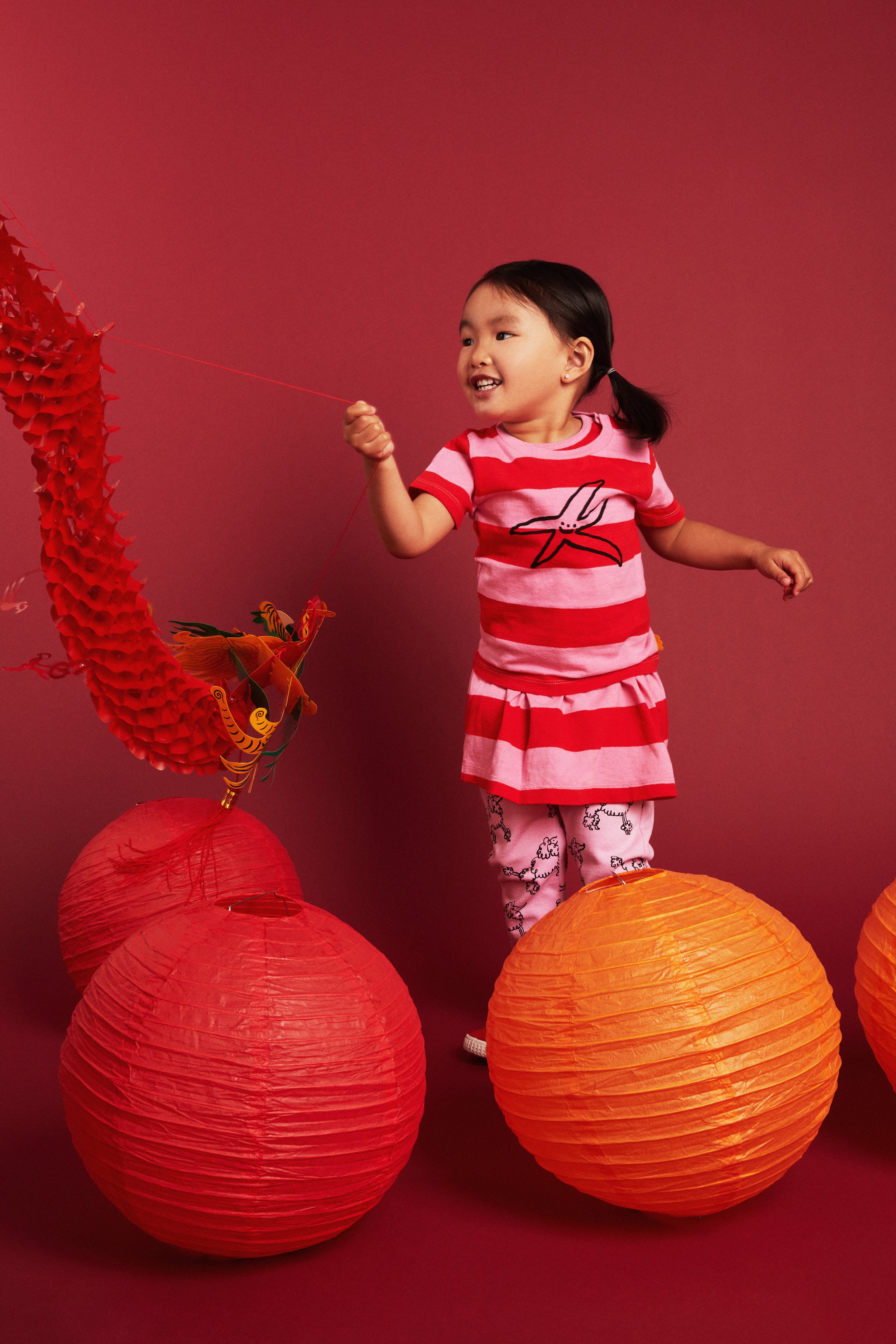 Recycled Cotton Stripes Kid Tank Dress