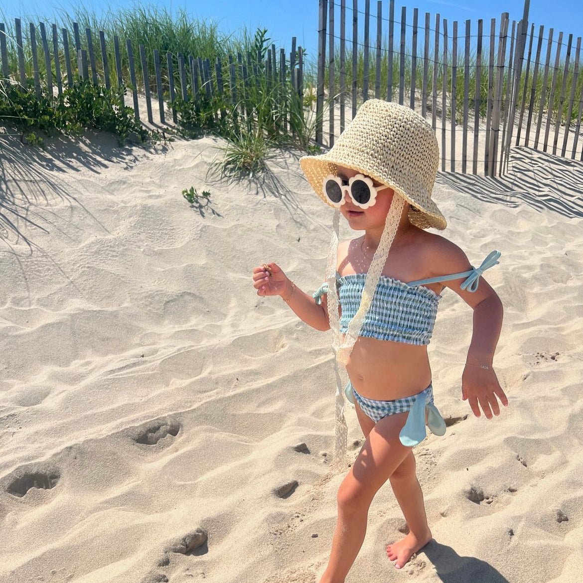 Recycled Polyester Gingham Girl Bikini