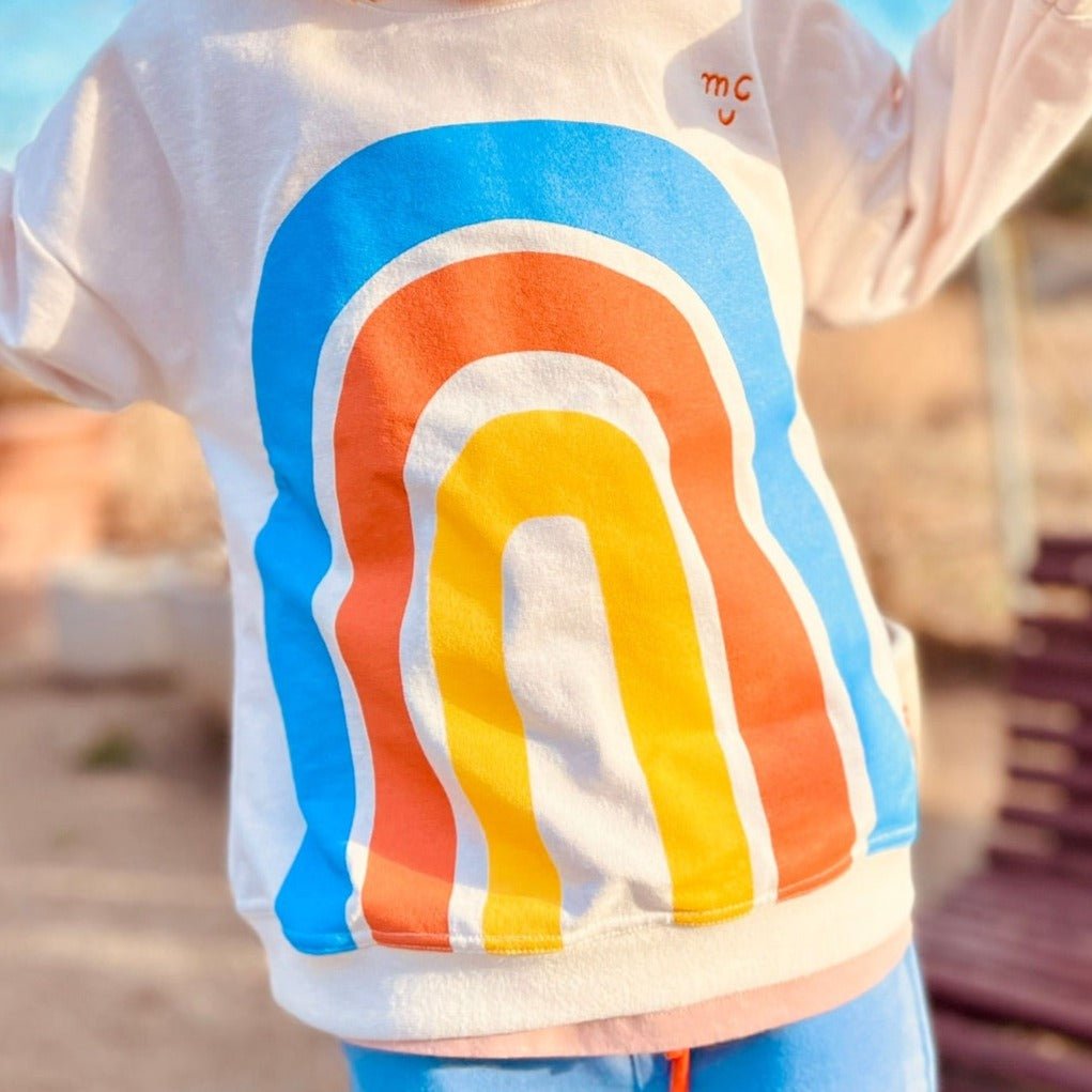 Recycled Cotton Rainbow Baby Sweatshirt
