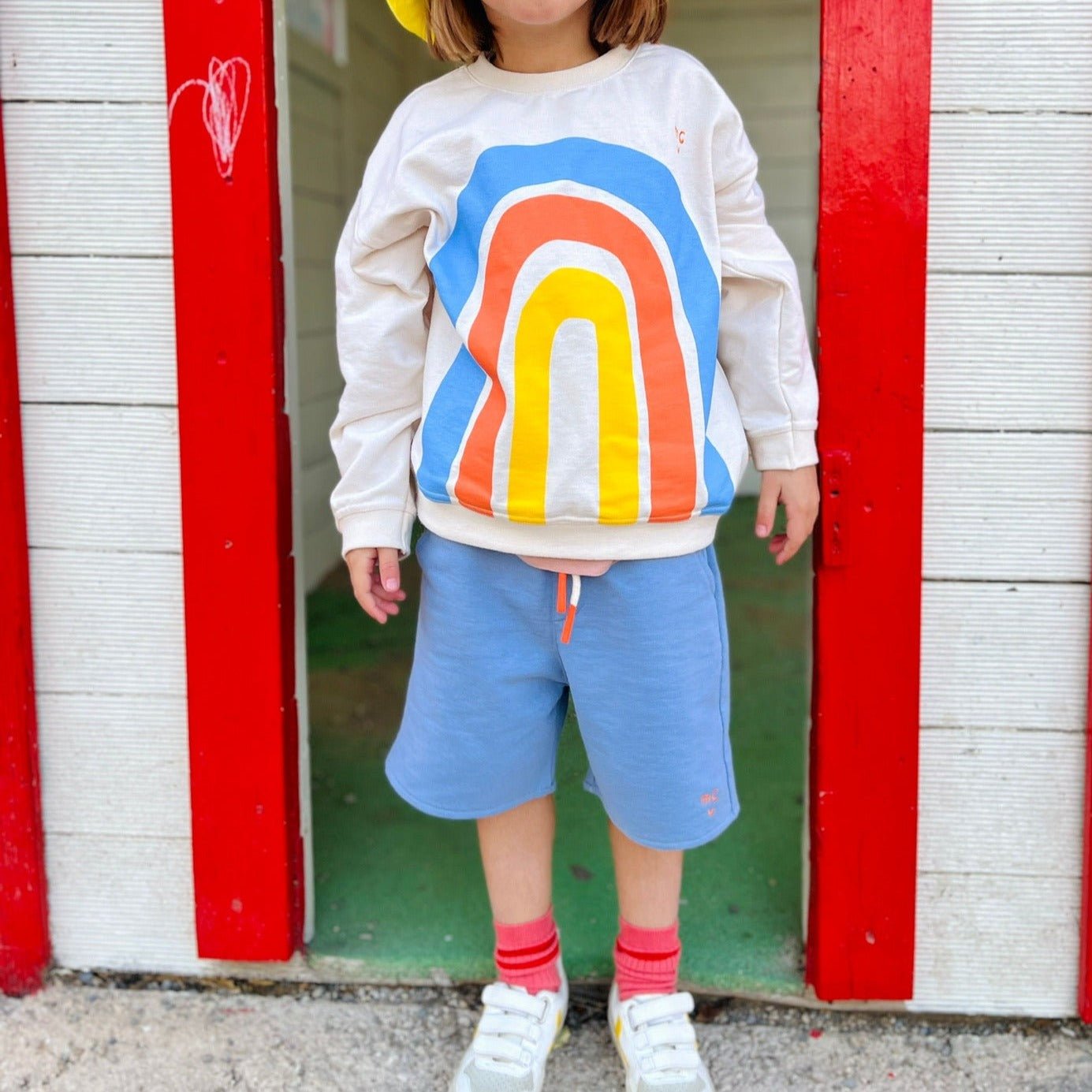 Recycled Cotton Rainbow Kid Sweatshirt