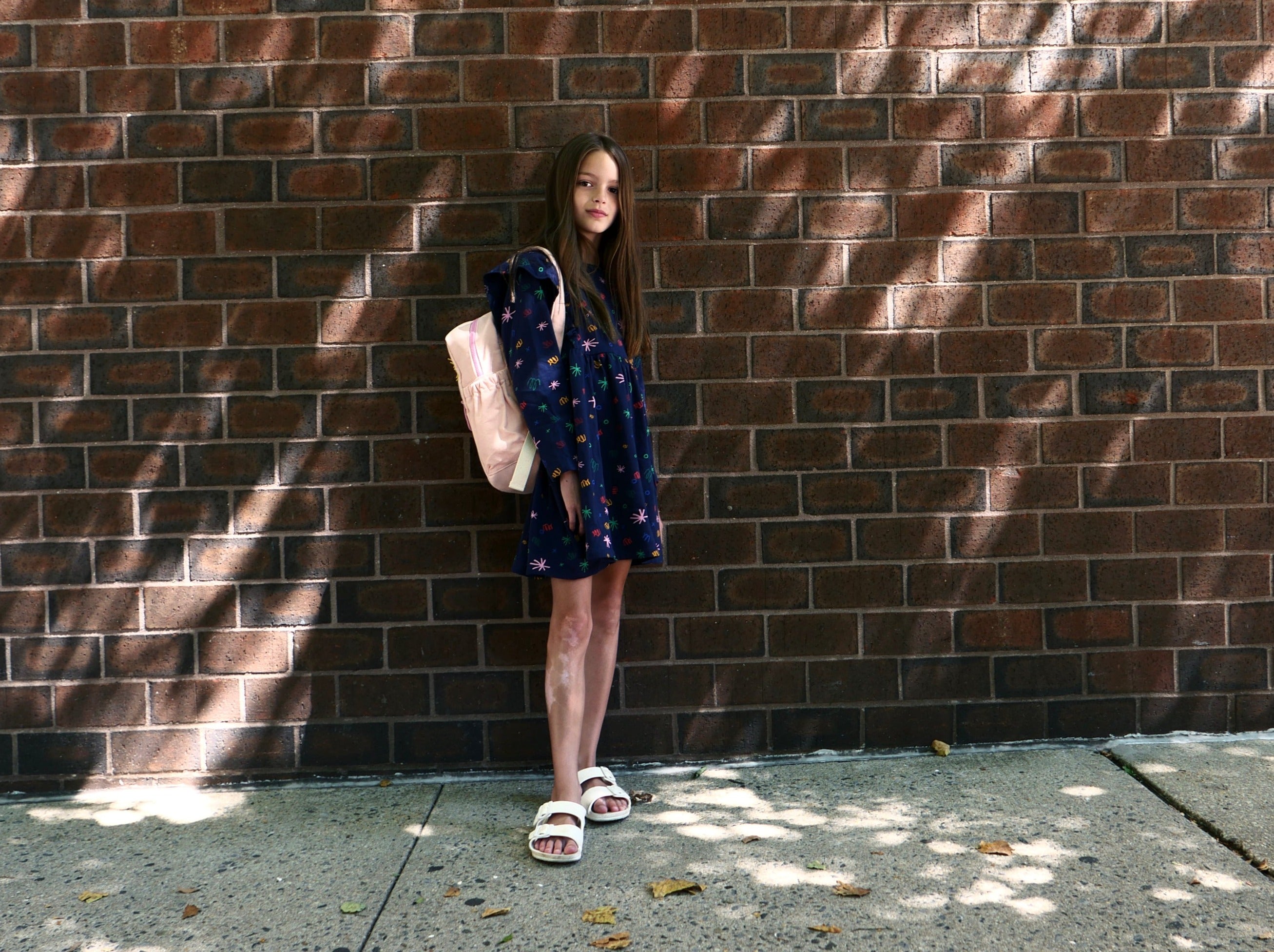 Recycled Cotton Confetti Kid Ruffle Dress