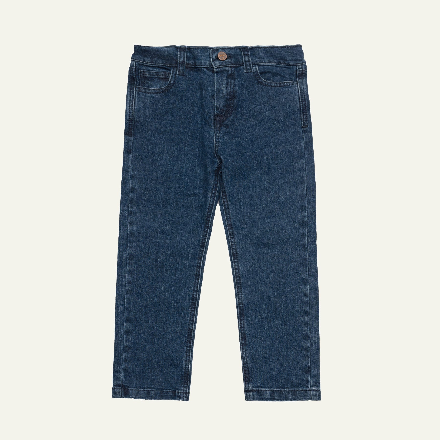 Mon Coeur Patch Straight Leg Kids Jeans