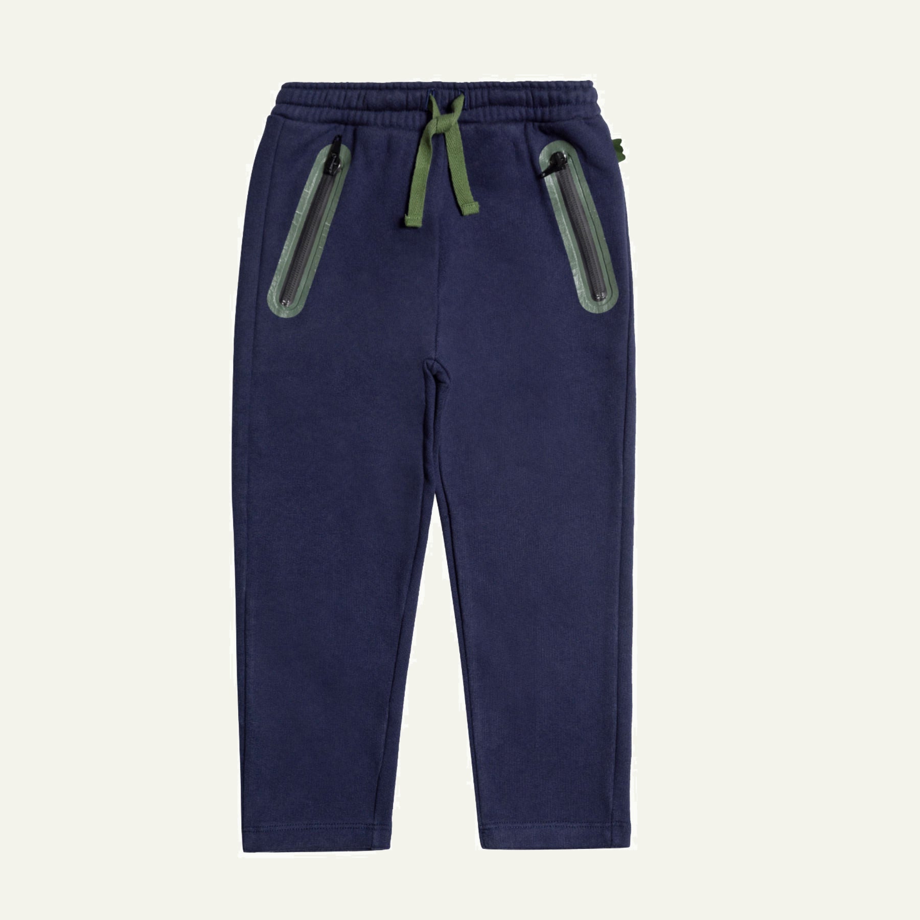 Navy Zipper Pocket Kid Jogger