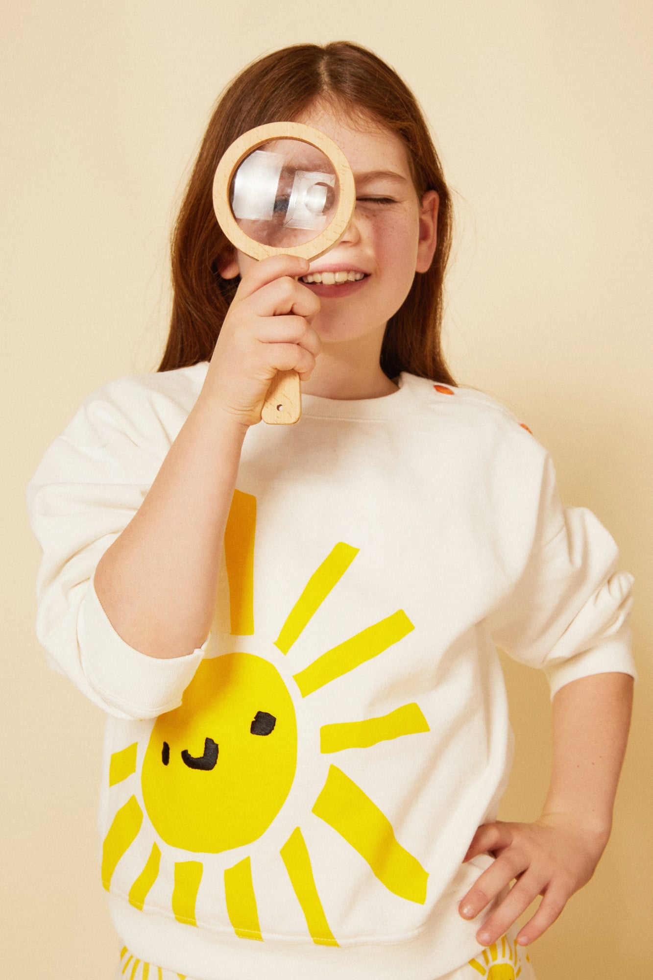 Recycled Cotton Sun Kid Sweatshirt