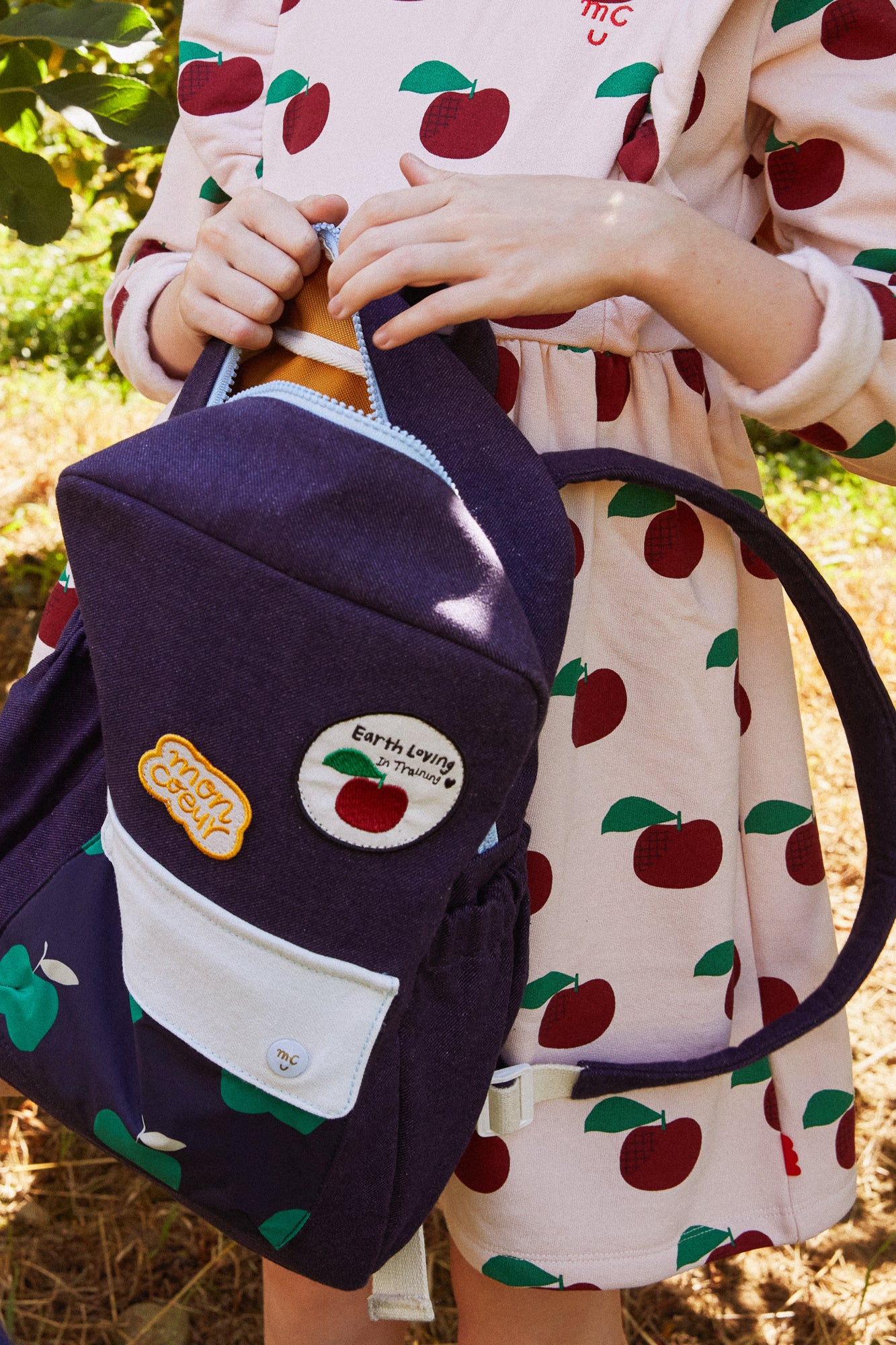 Recycled Materials Apple Backpack