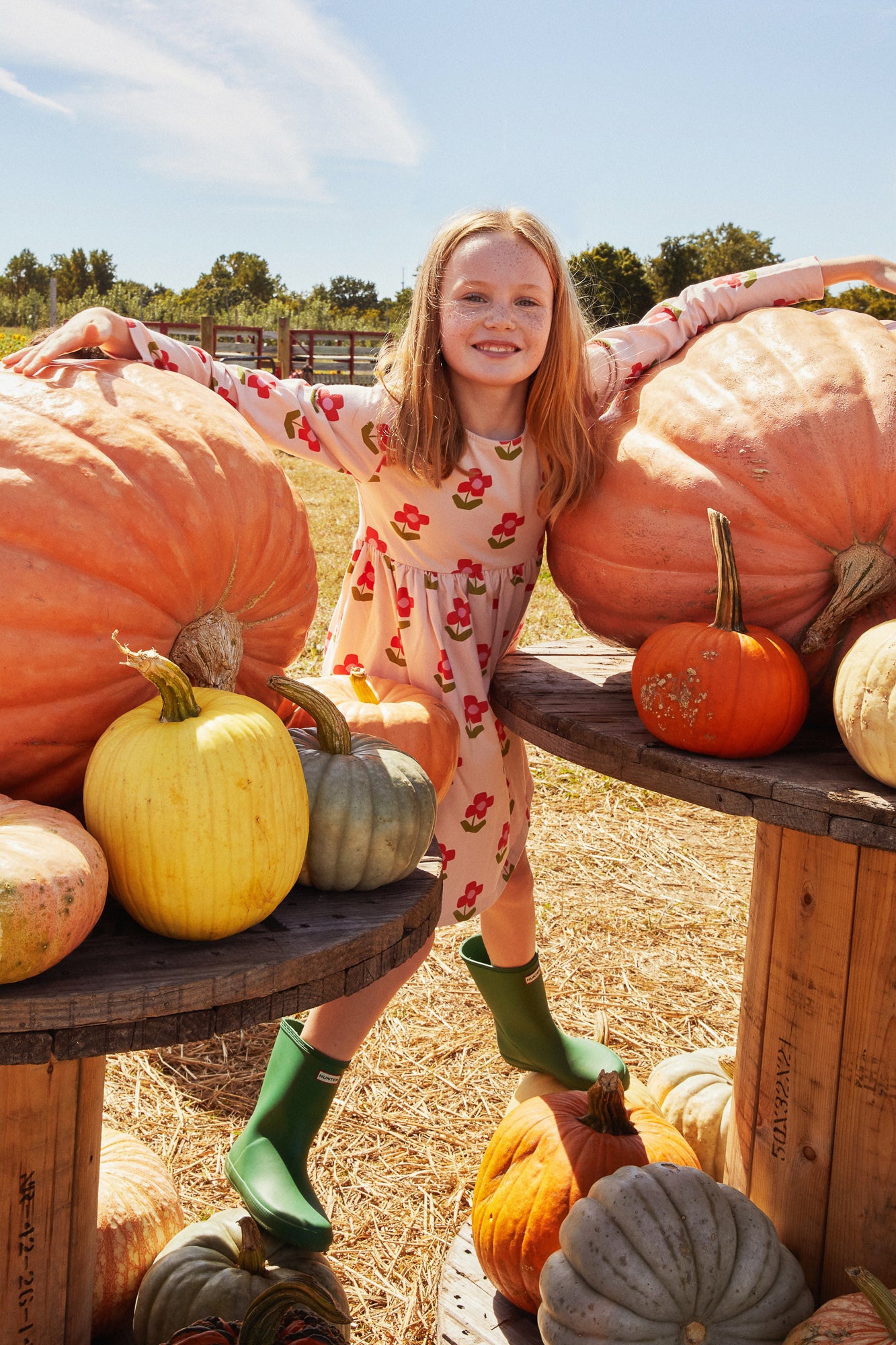 Recycled Jersey Flowers Kid Dress