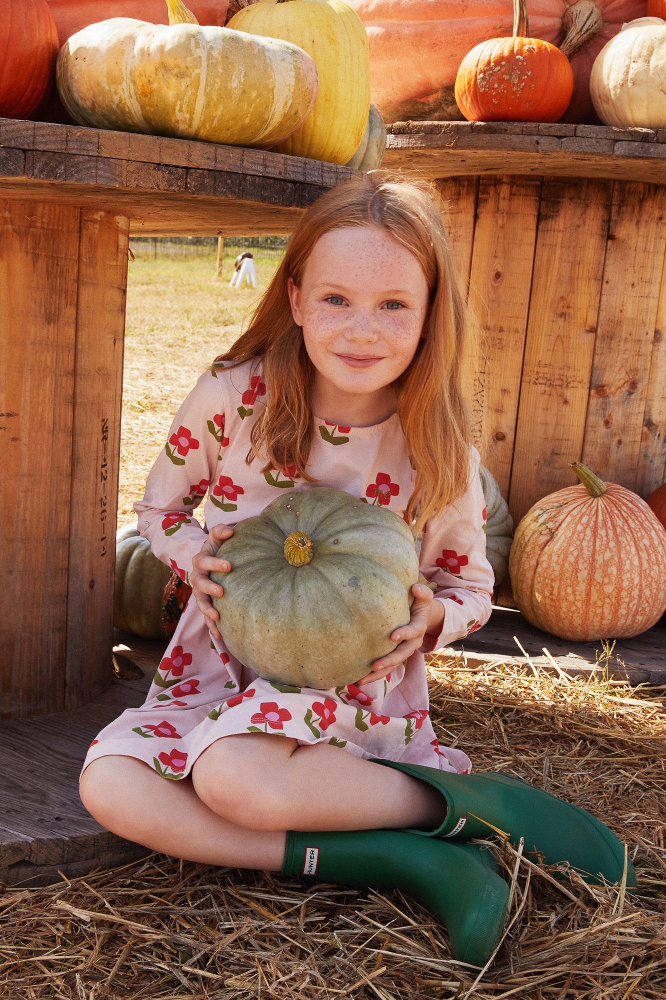 Recycled Jersey Flowers Kid Dress