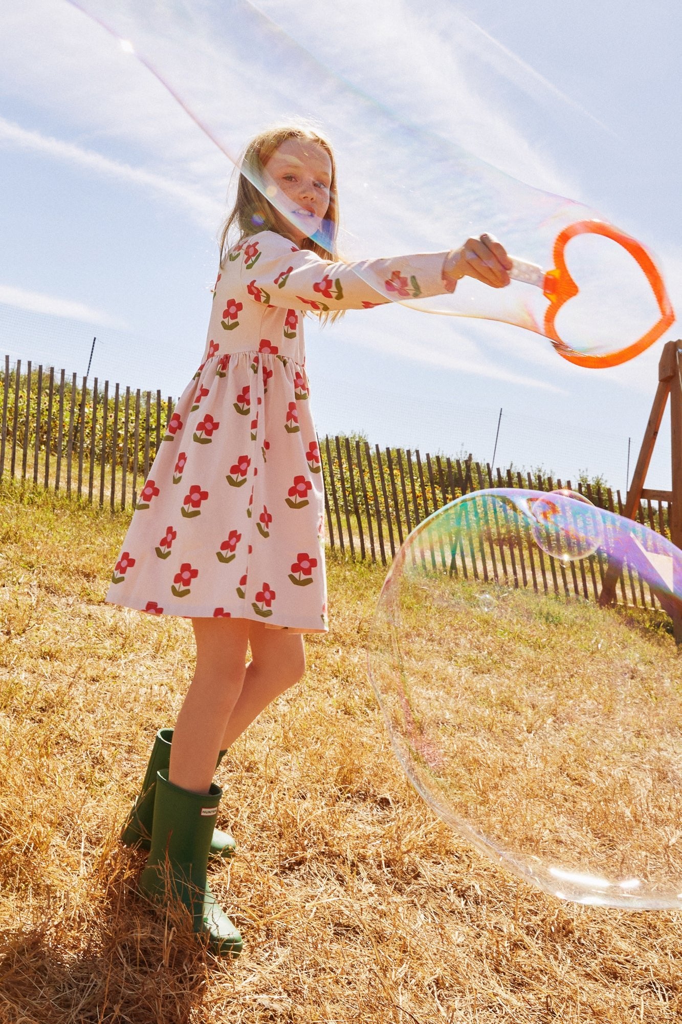 Recycled Jersey Flowers Kid Dress