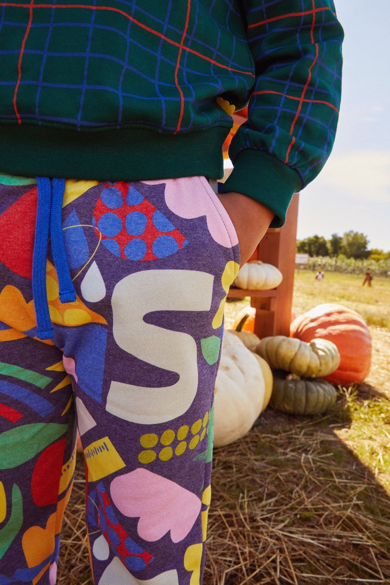 Recycled Cotton Pattern Kid Jogger