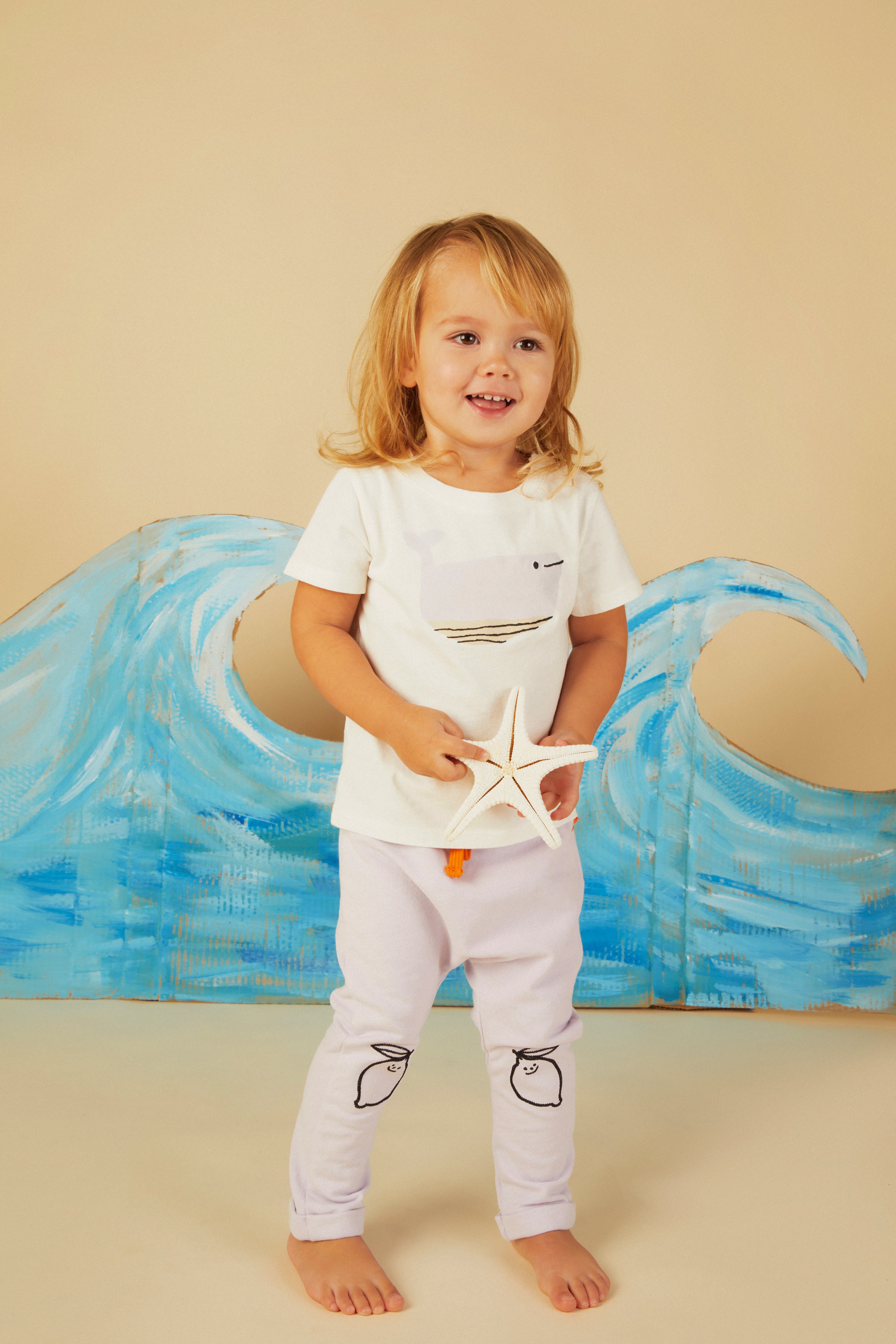 Recycled Cotton Whale Baby T-Shirt