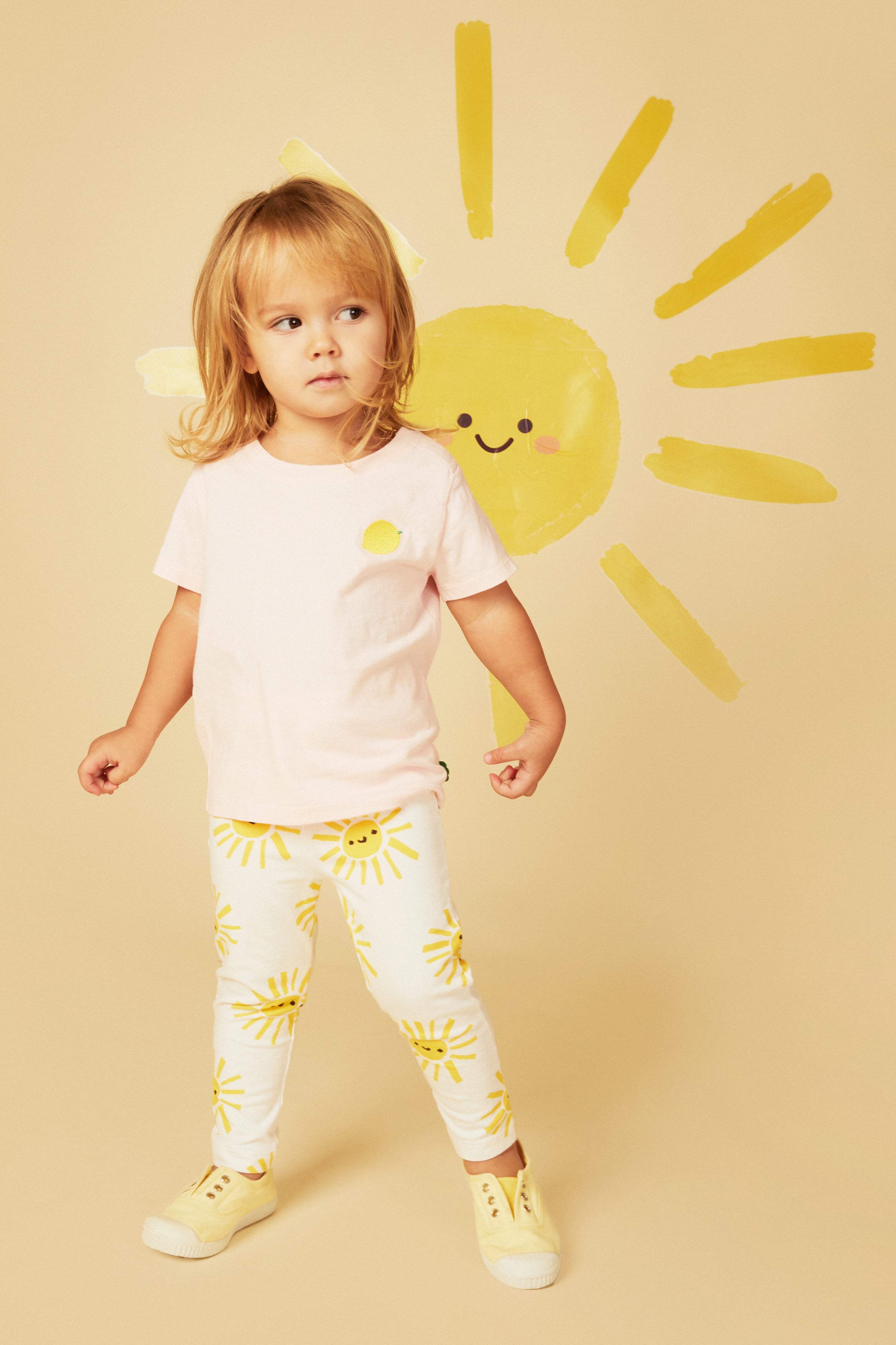 Recycled Cotton Sun Baby Leggings