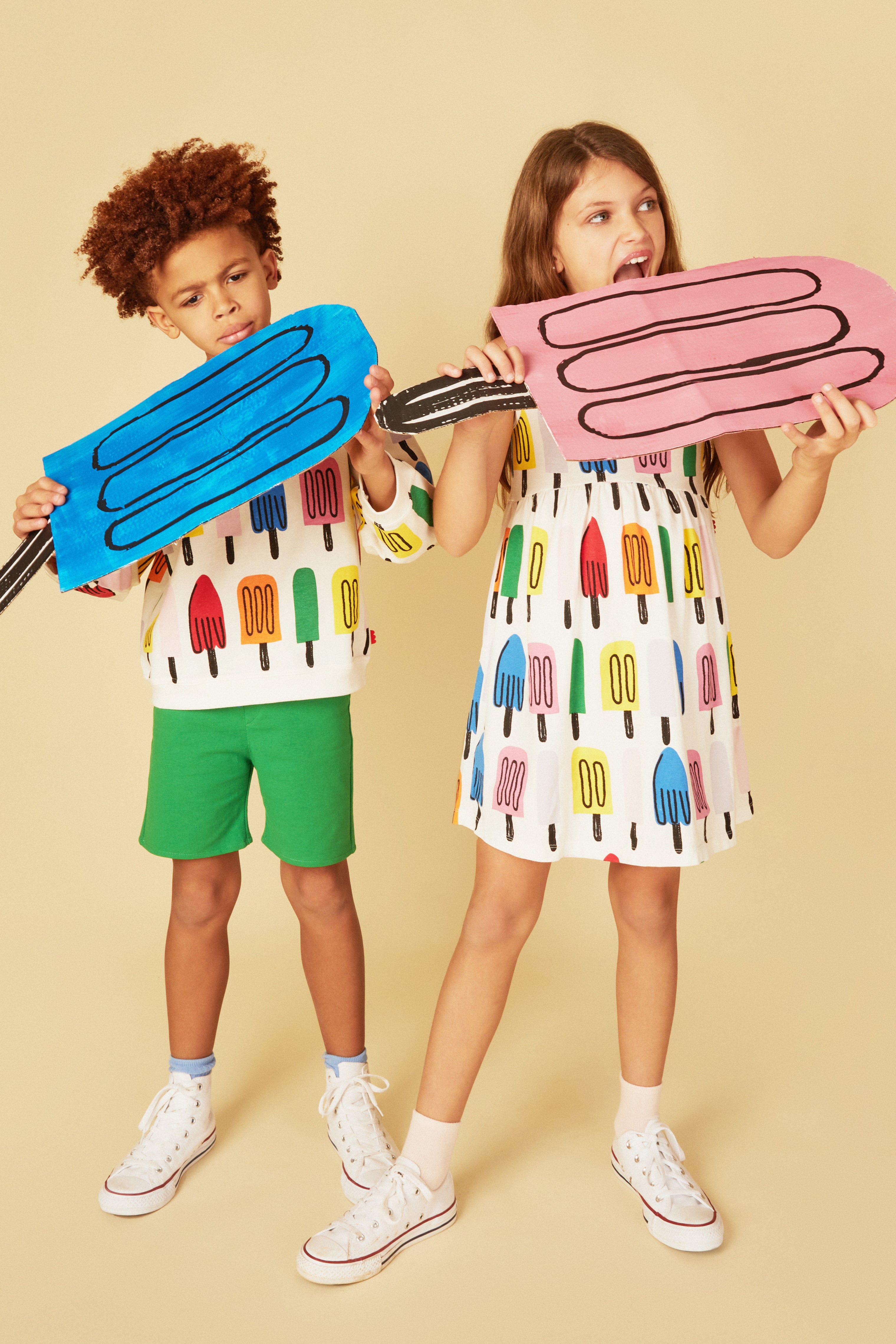 Recycled Cotton Ice Pop Kid Tank Dress