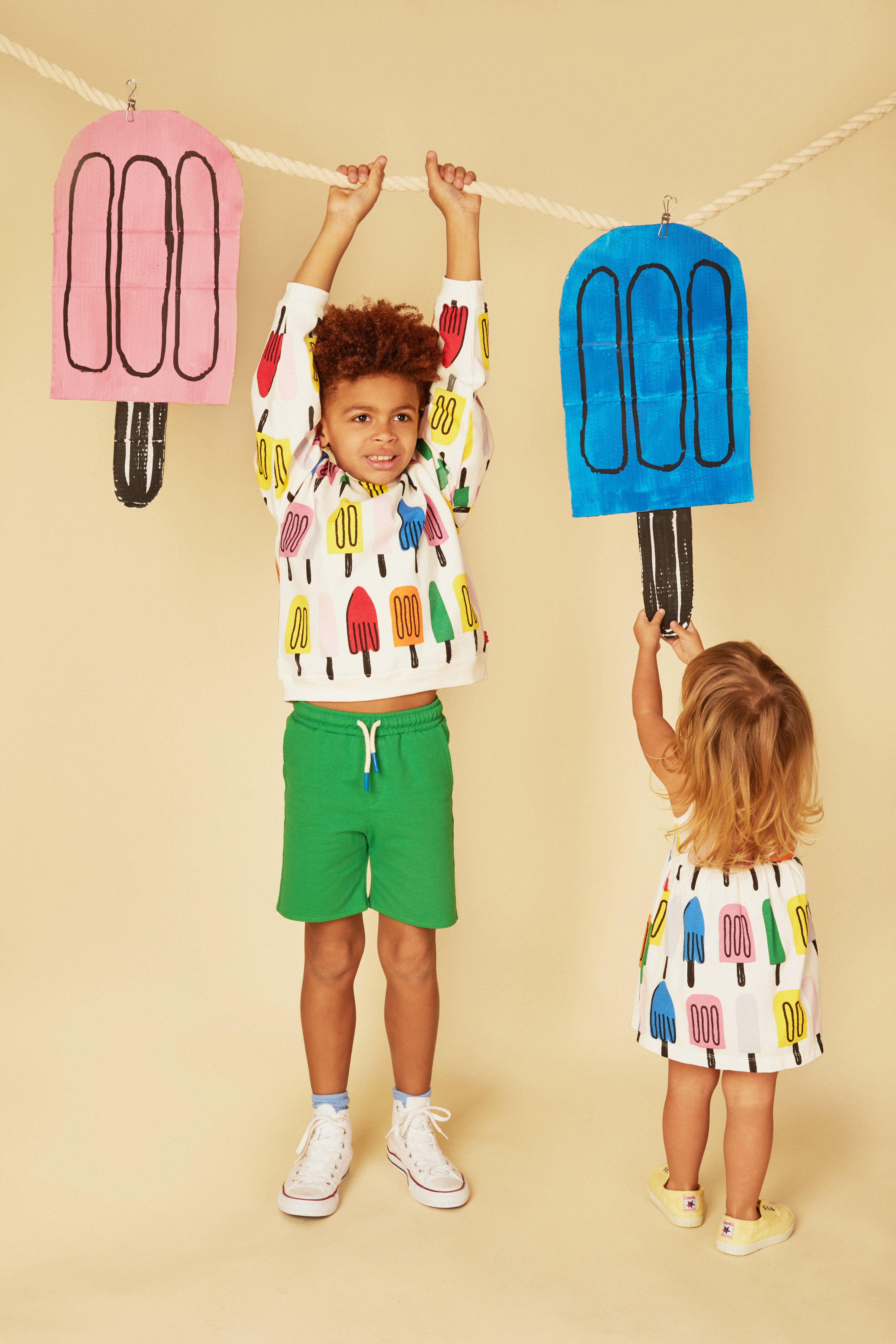 Recycled Cotton Ice Pop Baby Tank Dress