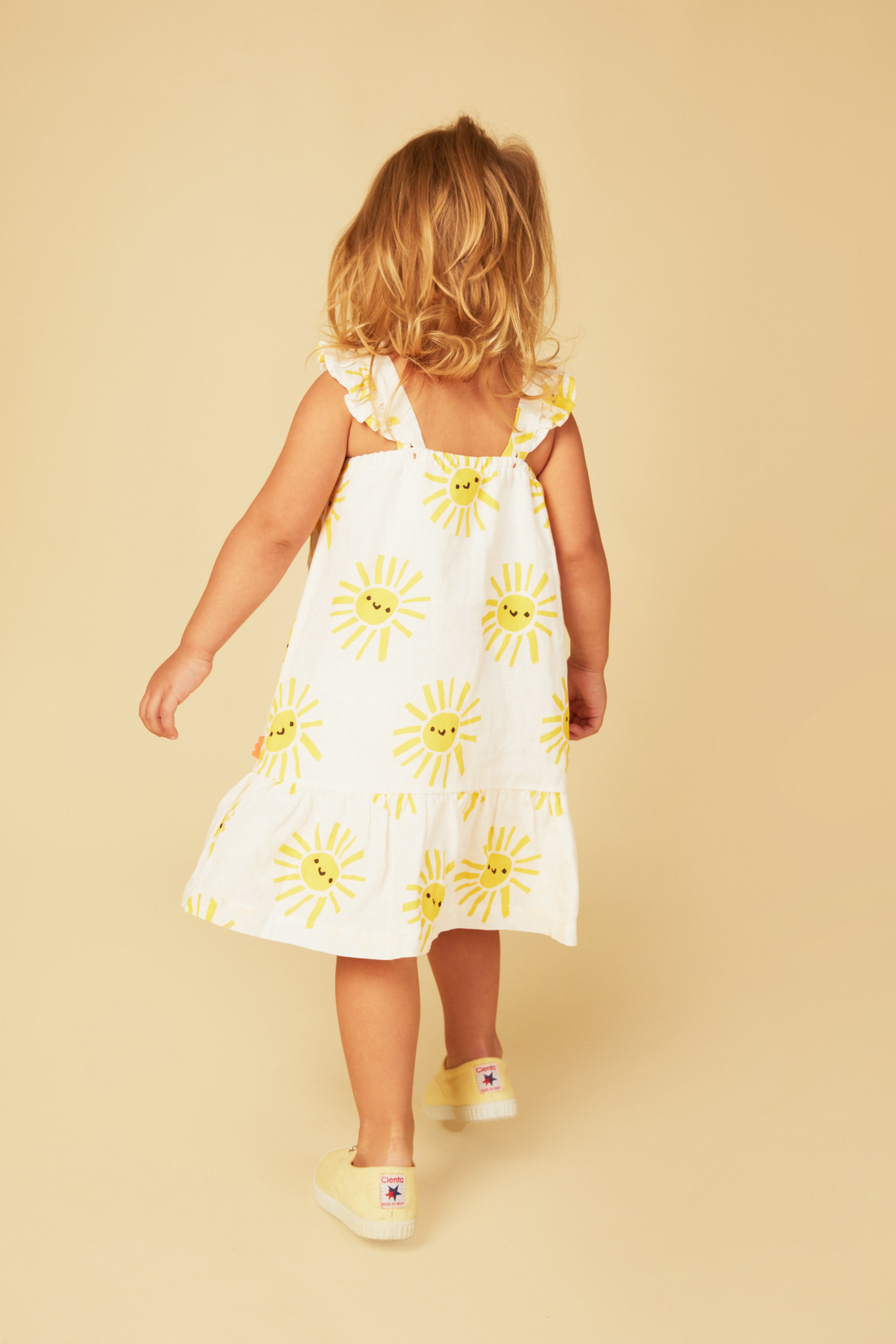 Linen Sun Baby Ruffle Dress