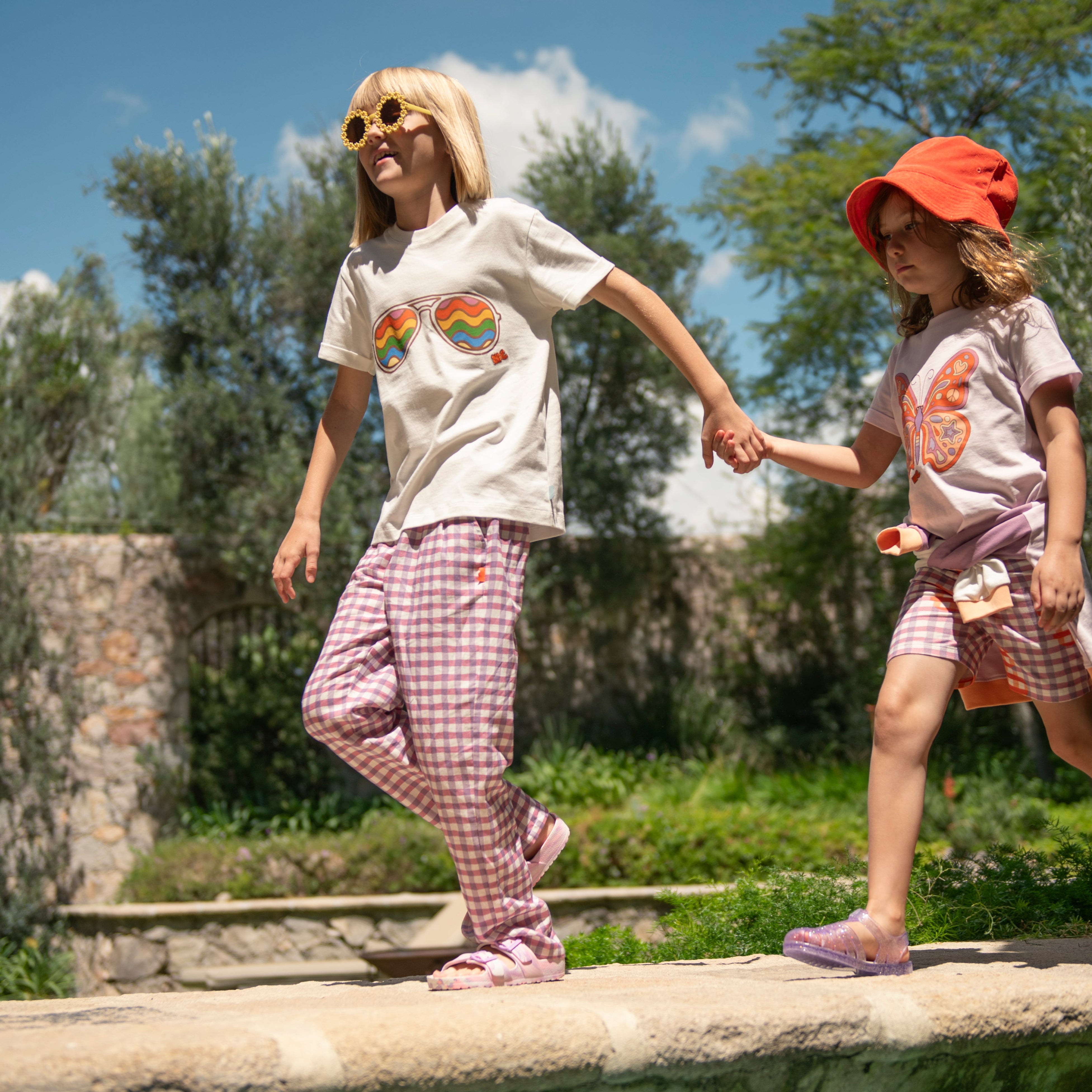 Linen Purple Gingham Pant