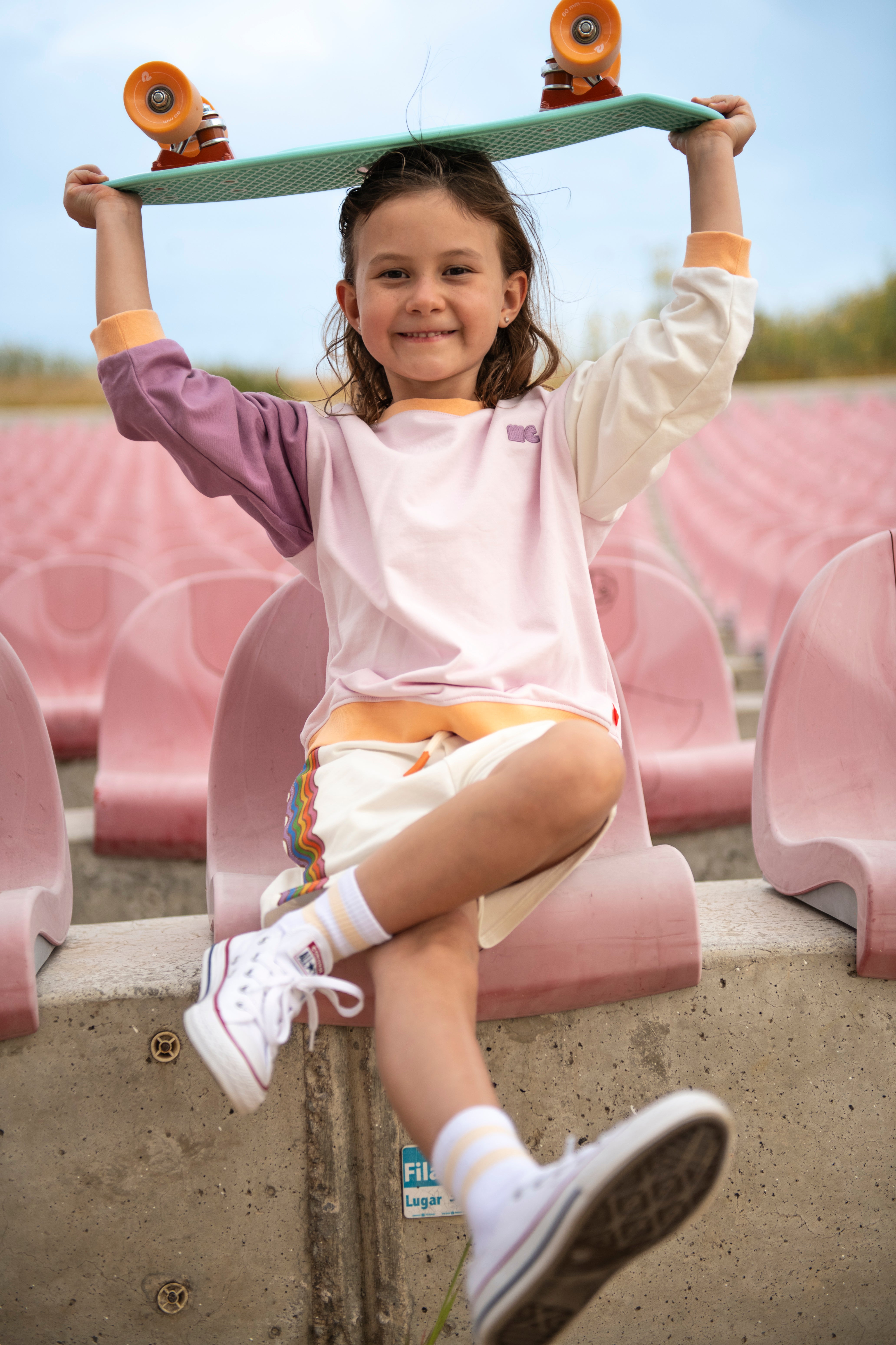 Lilac Colorblock Sweatshirt