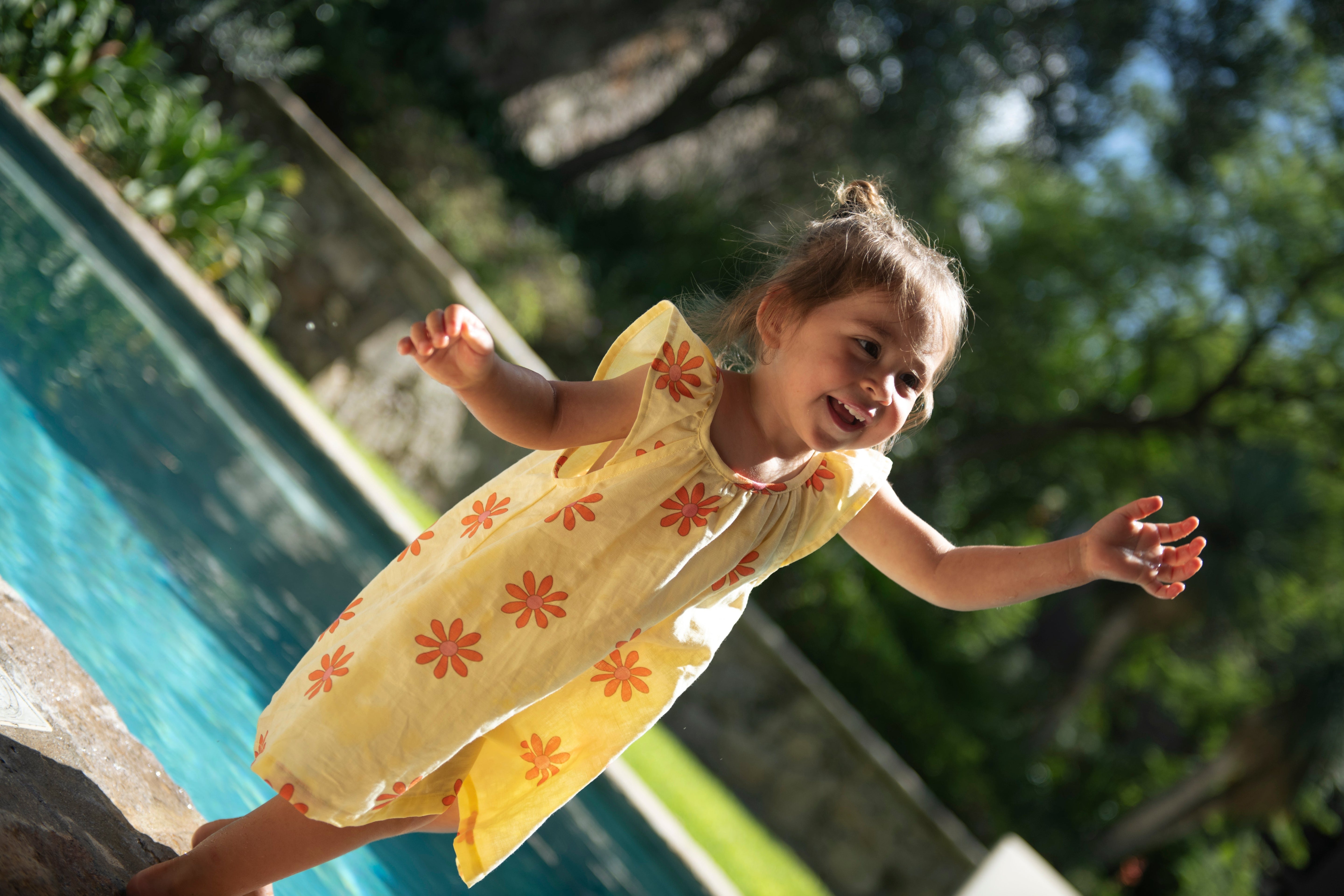 Flower Power Linen Dress