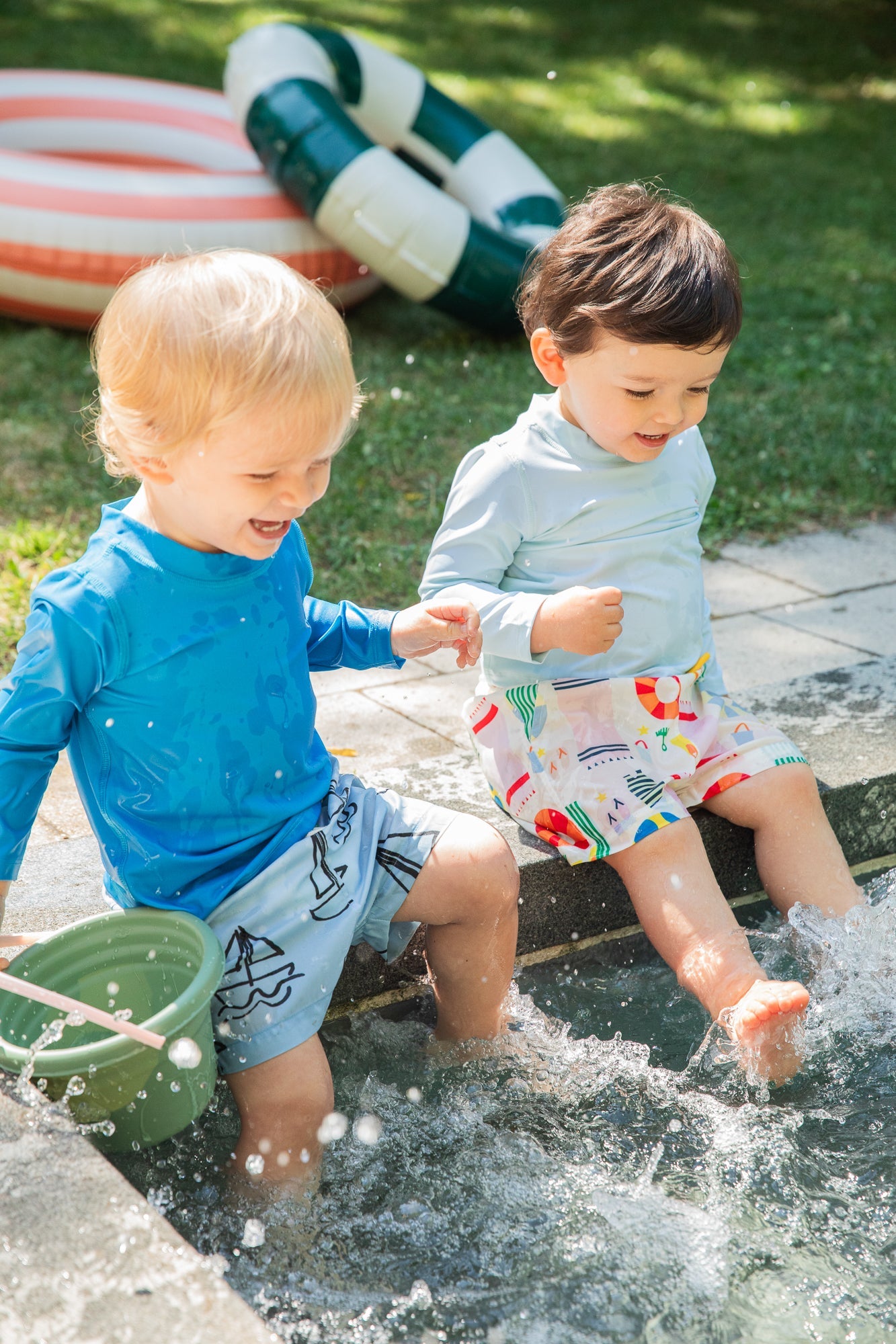 UPF 50+ Recycled Fishing Net Beach Baby Swim Trunk