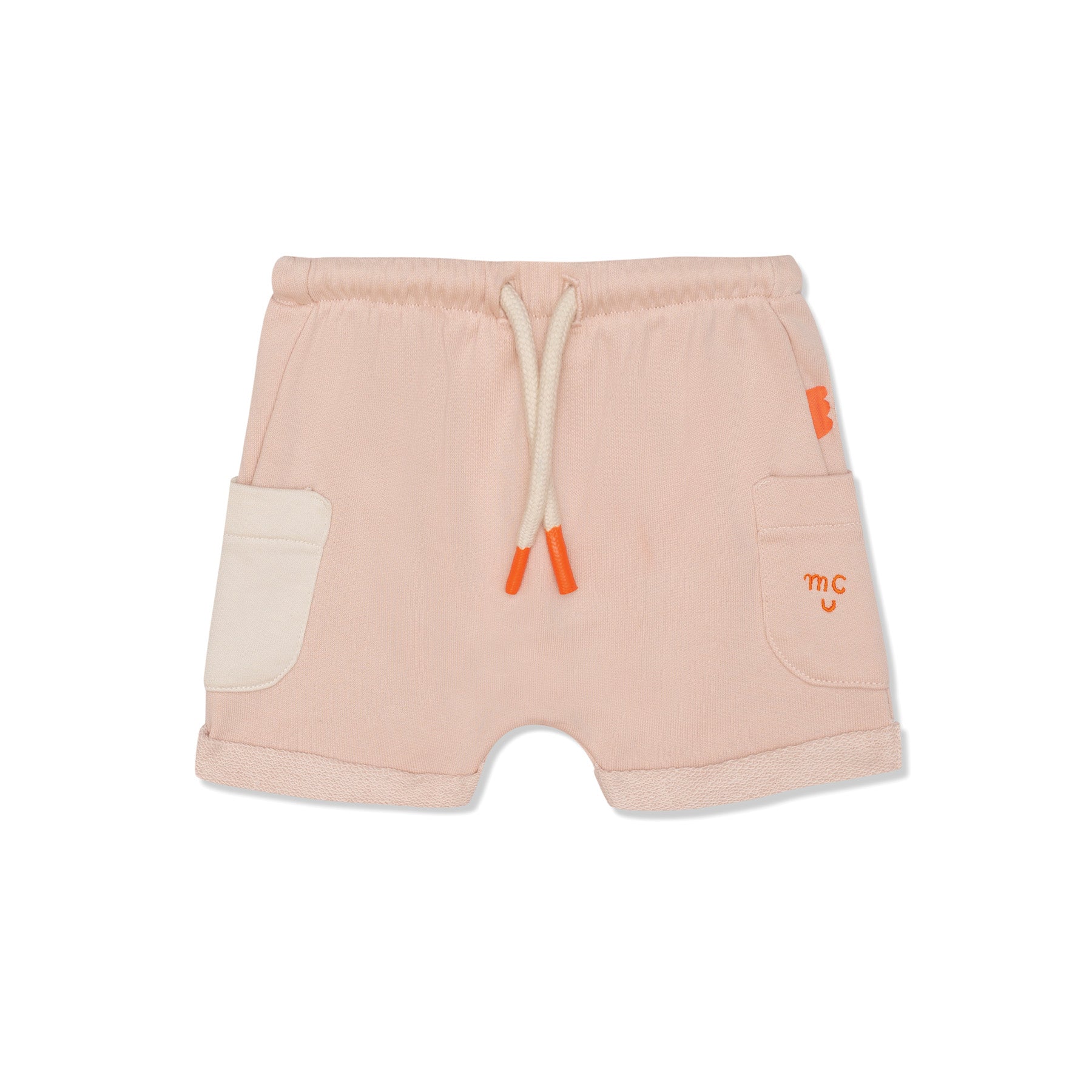 Recycled Cotton Misty Rose Baby Shorts