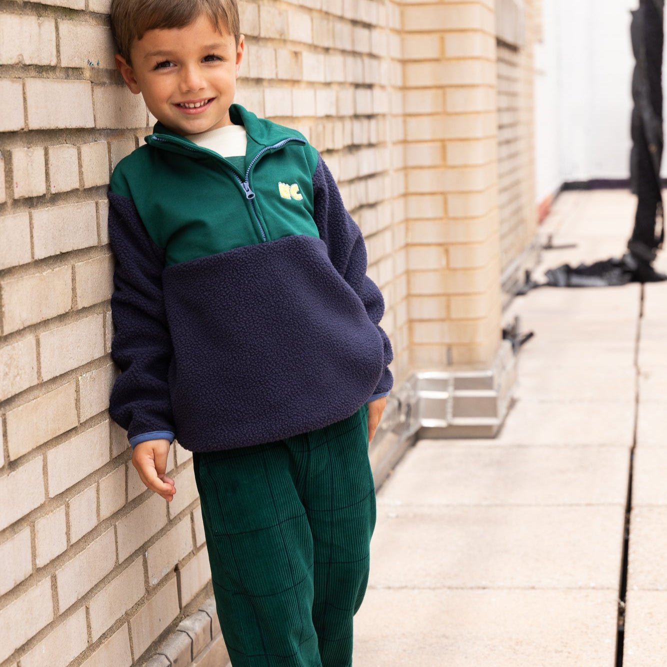 Recycled Cotton Evergreen Grid Corduroy Pant