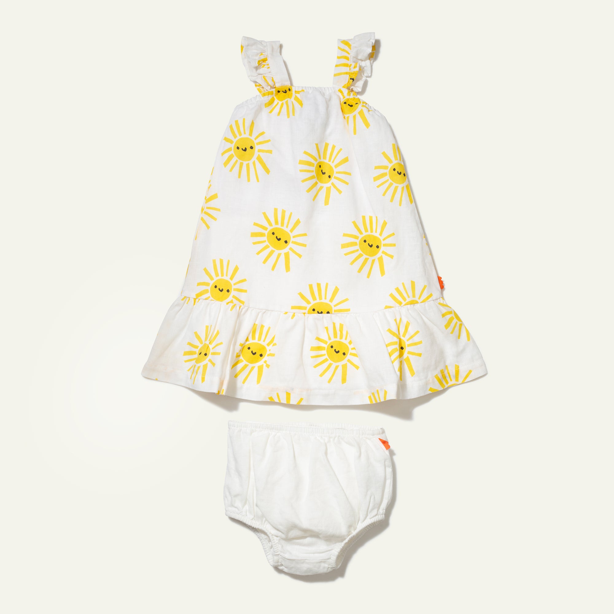 Linen Sun Baby Ruffle Dress