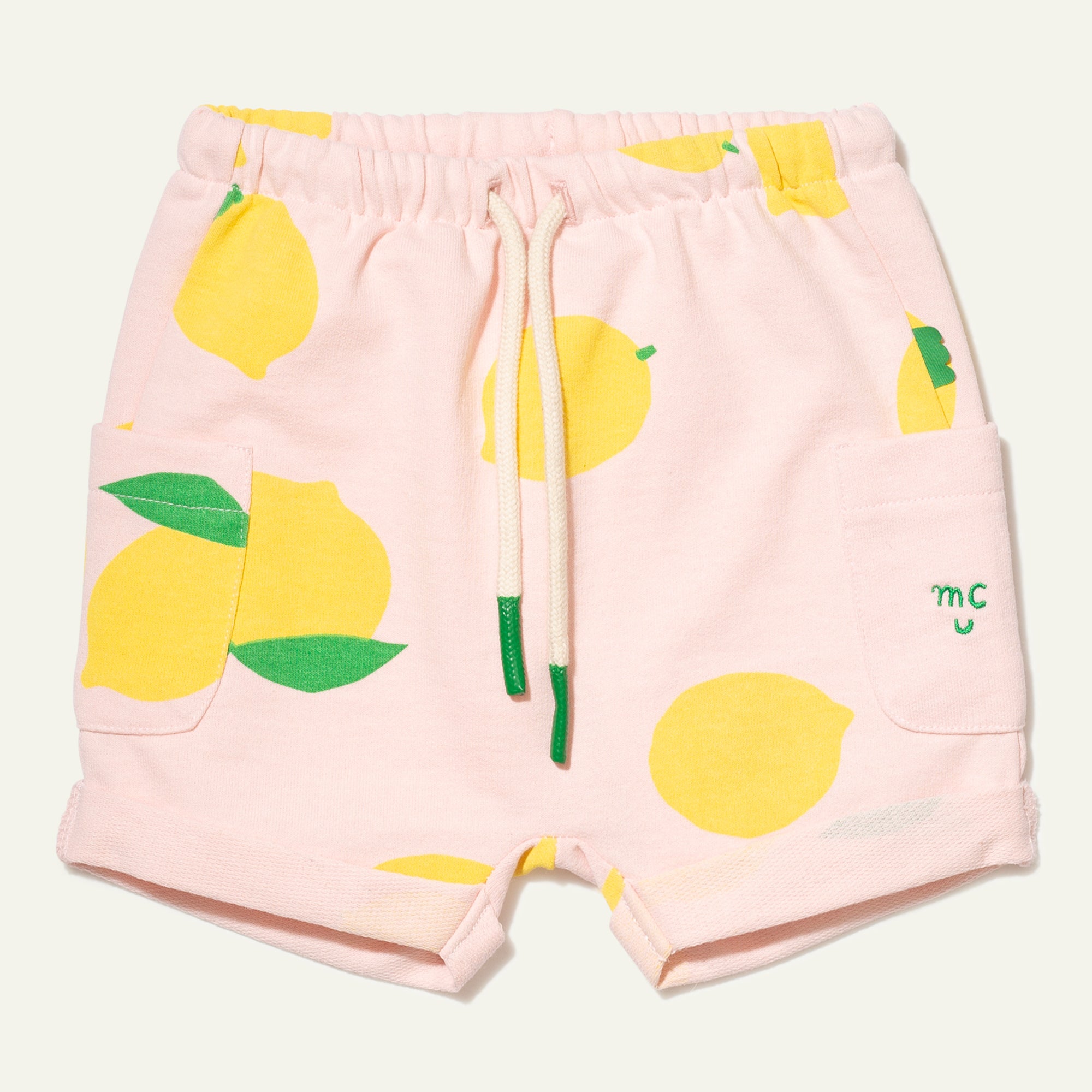 Recycled Cotton Lemon Baby Short