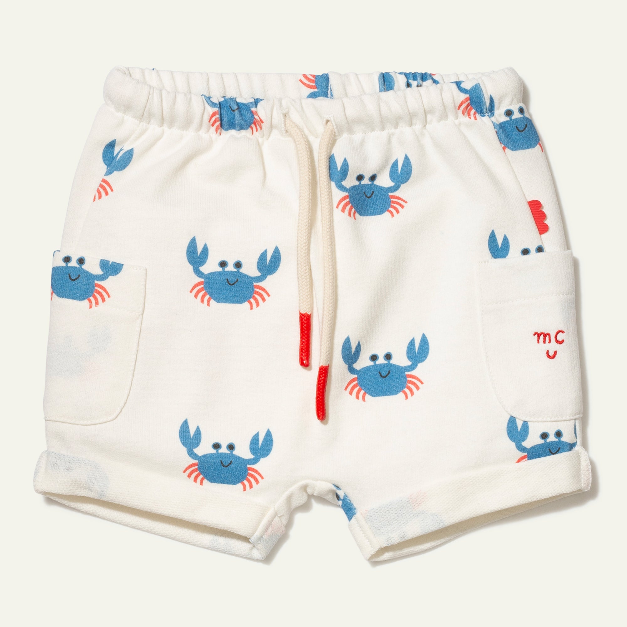 Recycled Cotton Crab Baby Short