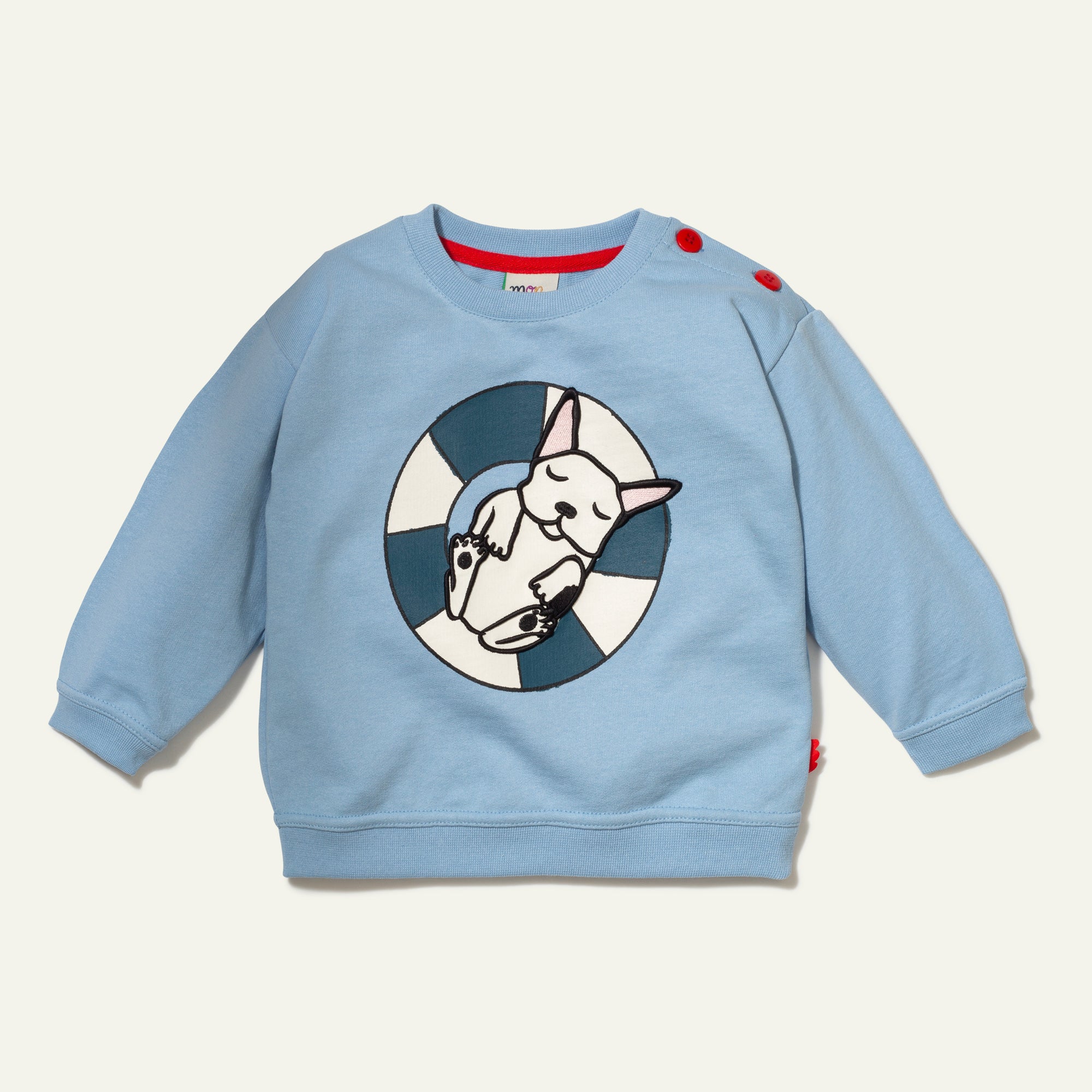 Recycled Cotton Frenchie Baby Sweatshirt