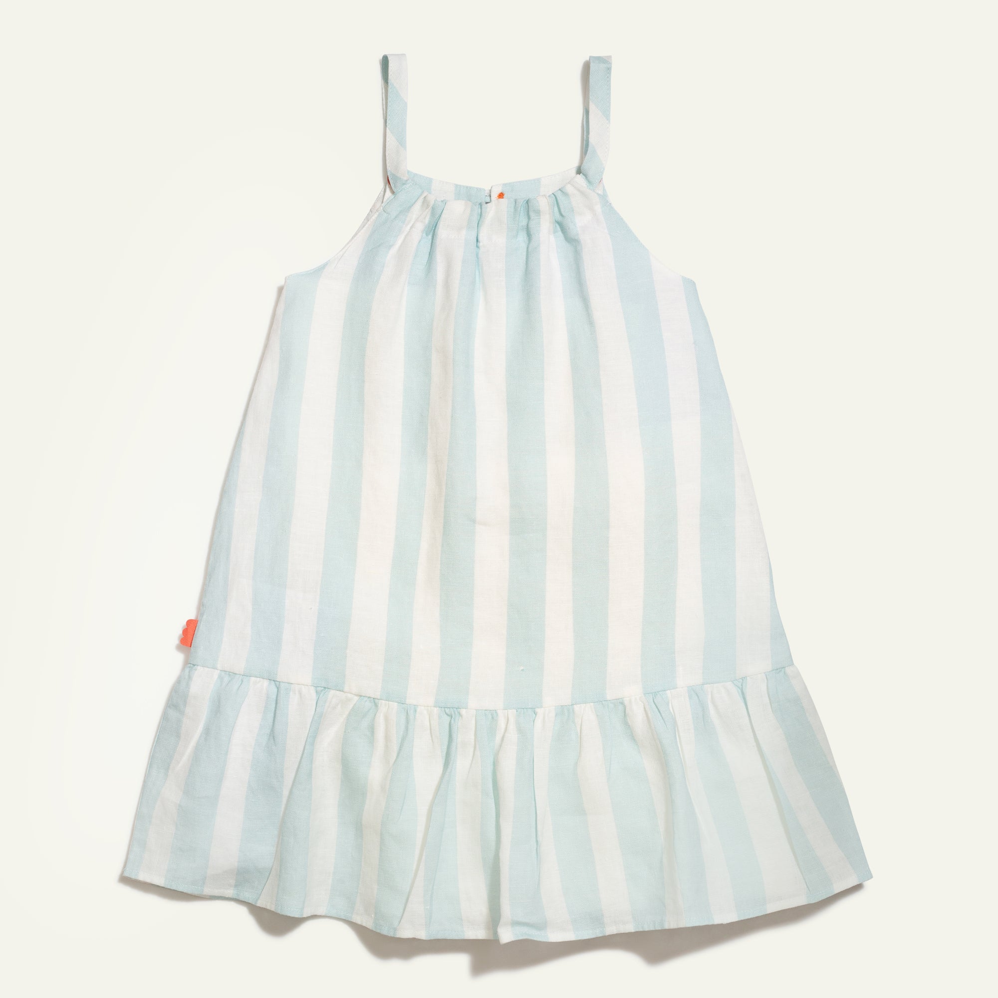 Linen Cabana Stripe Strappy Kid Dress