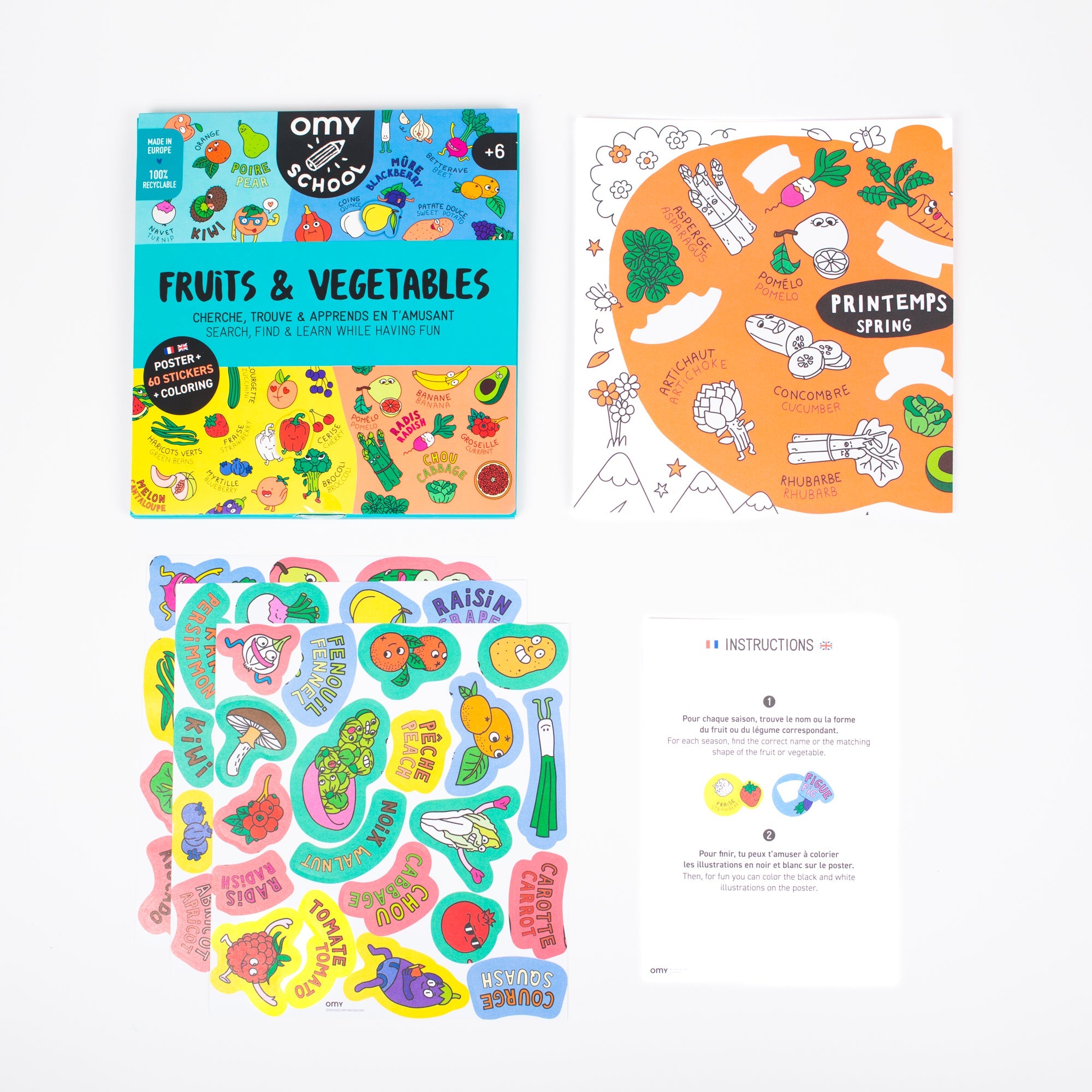 Fruits & Vegetables Interactive Poster
