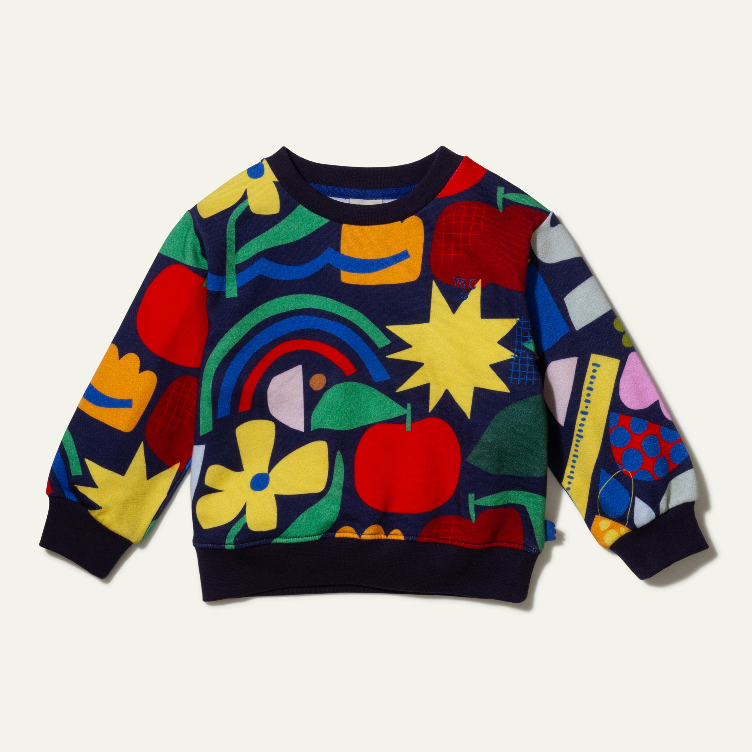 Recycled Cotton Pattern Kid Sweatshirt