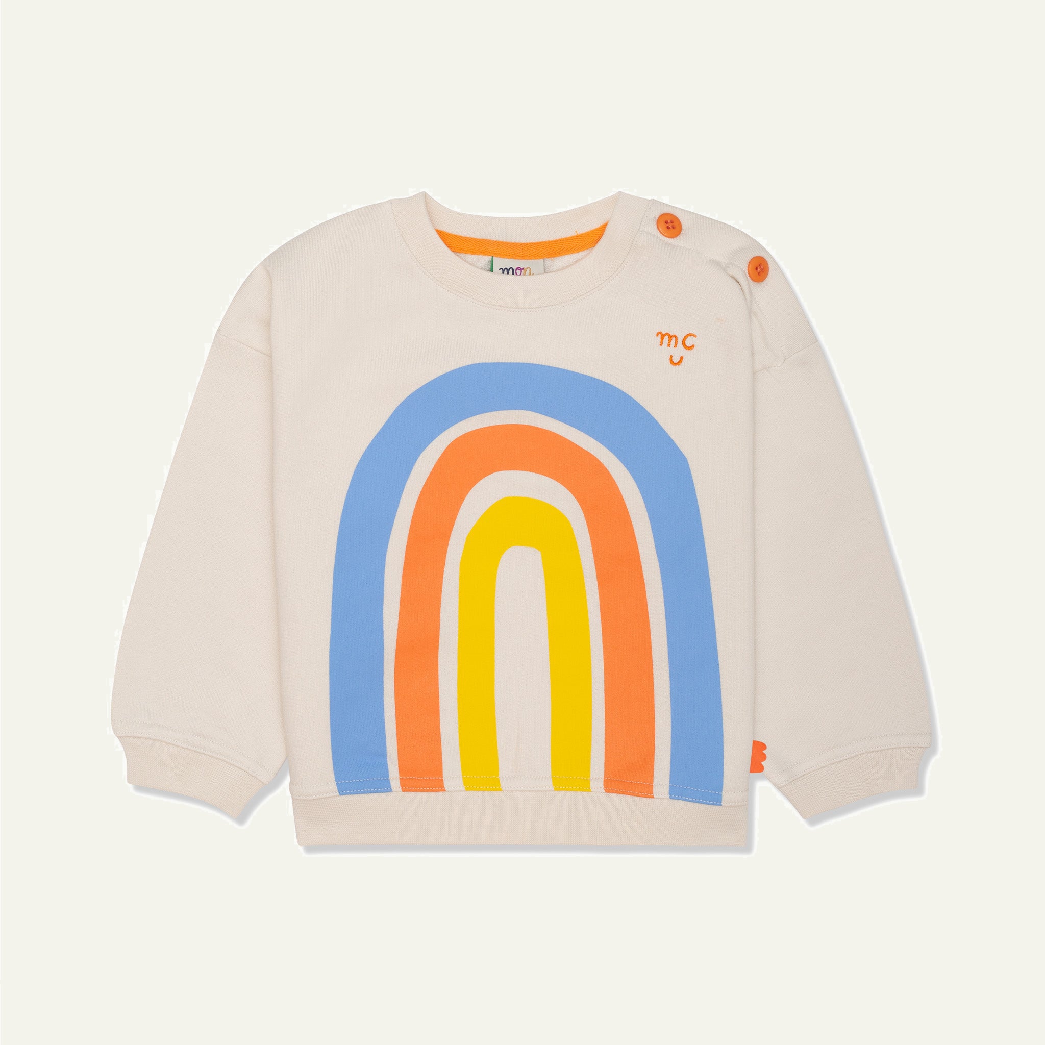 Recycled Cotton Rainbow Kid Sweatshirt