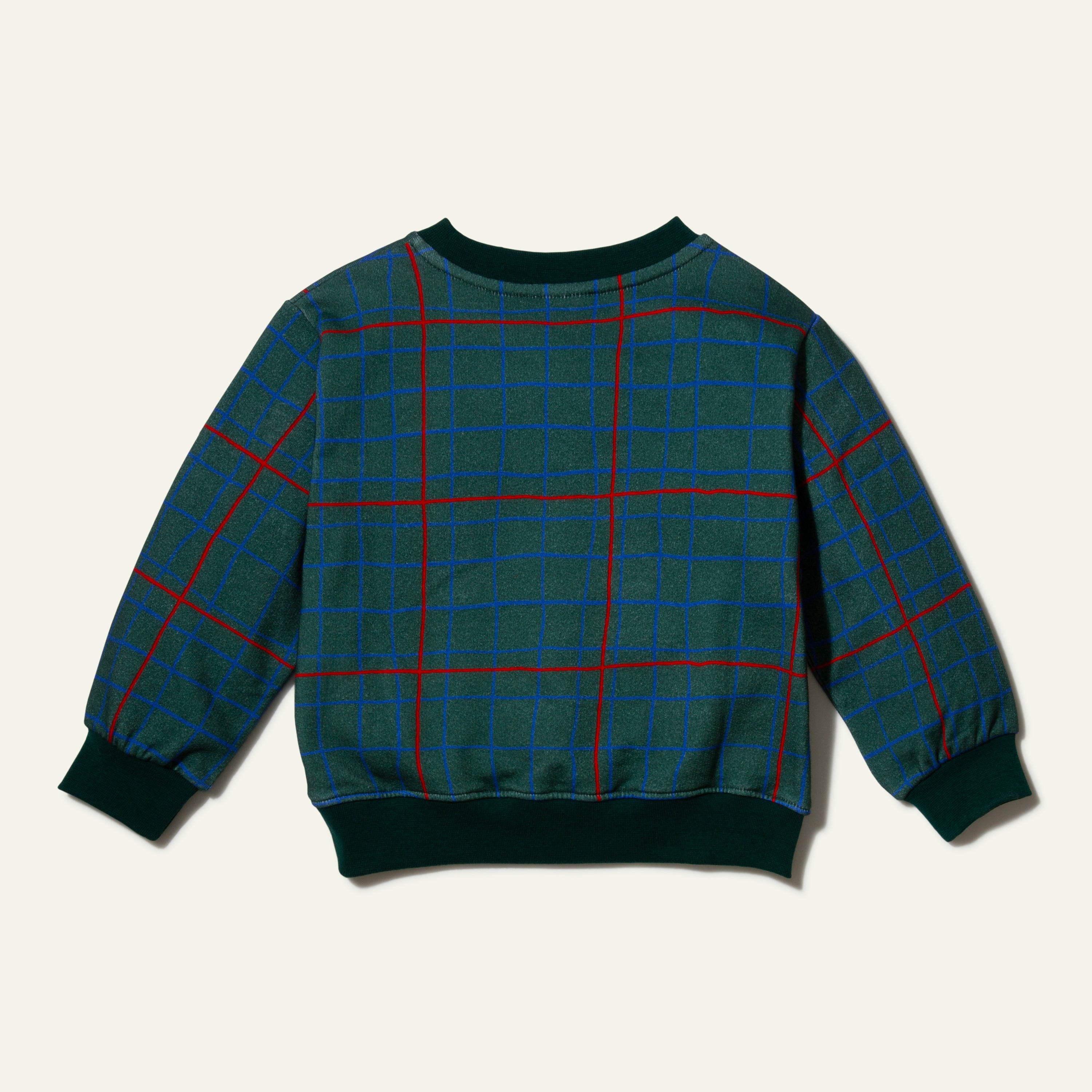 Recycled Cotton Grid Baby Sweatshirt