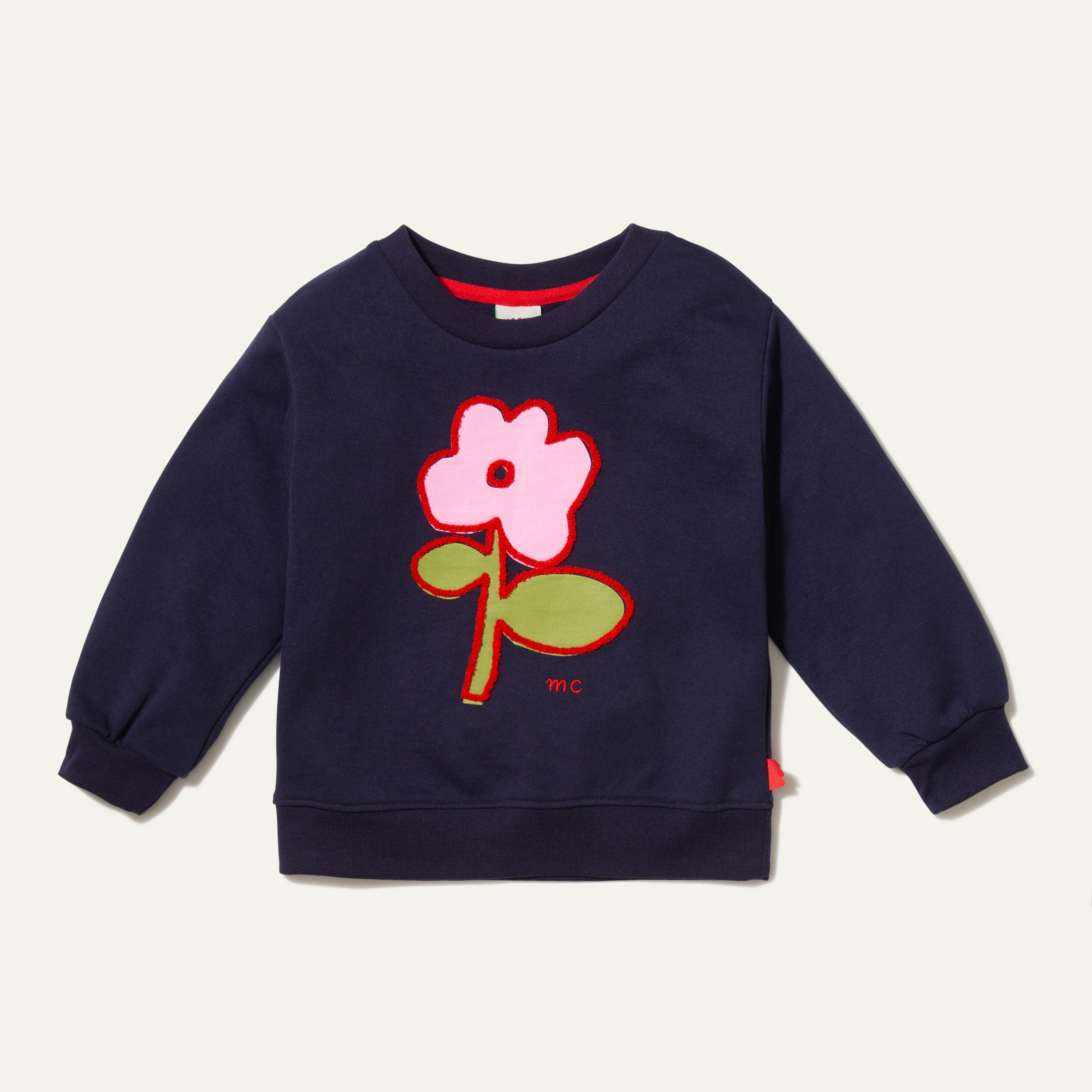 Recycled Cotton Flower Kid Sweatshirt