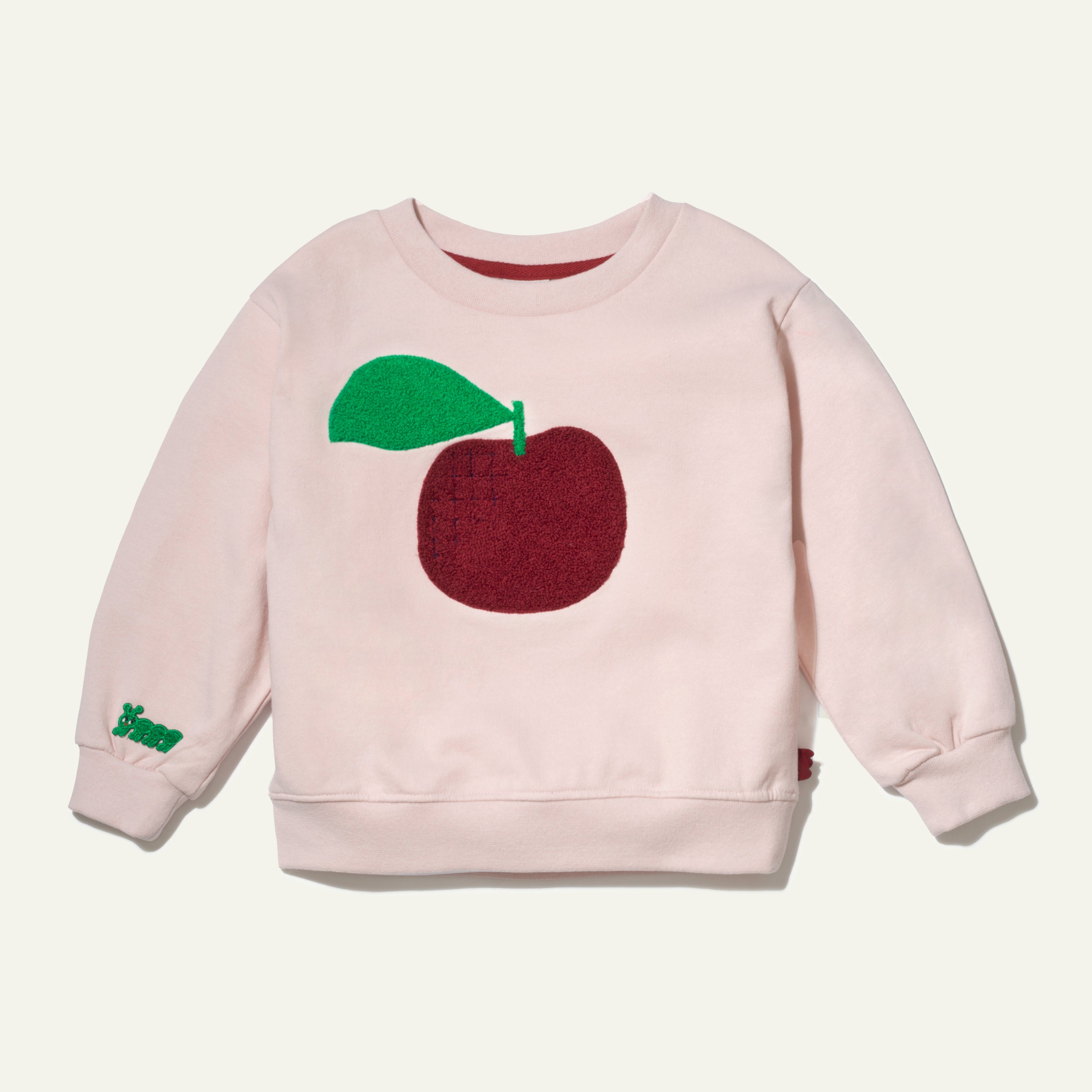 Recycled Cotton Red Apple Kid Sweatshirt