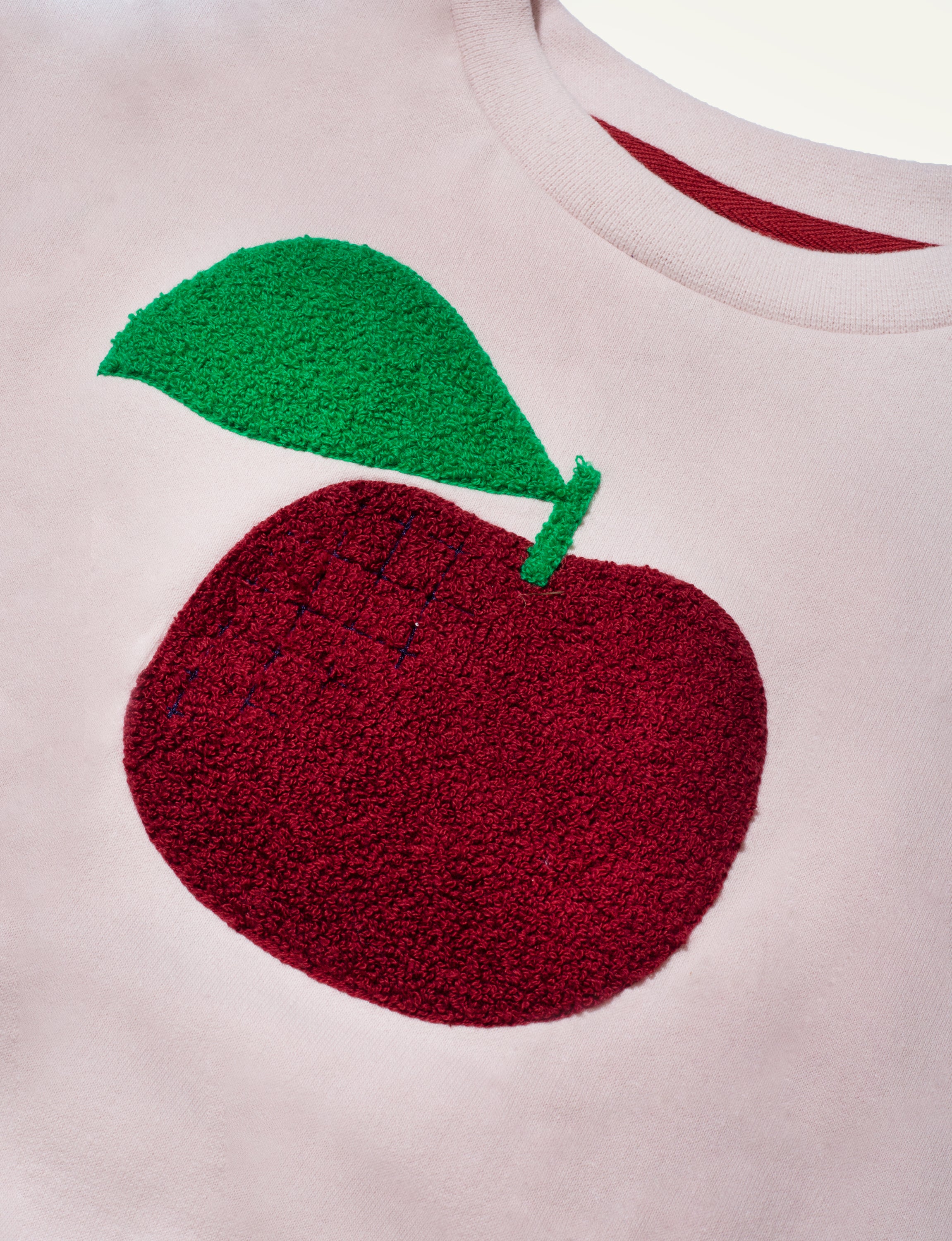 Recycled Cotton Red Apple Kid Sweatshirt