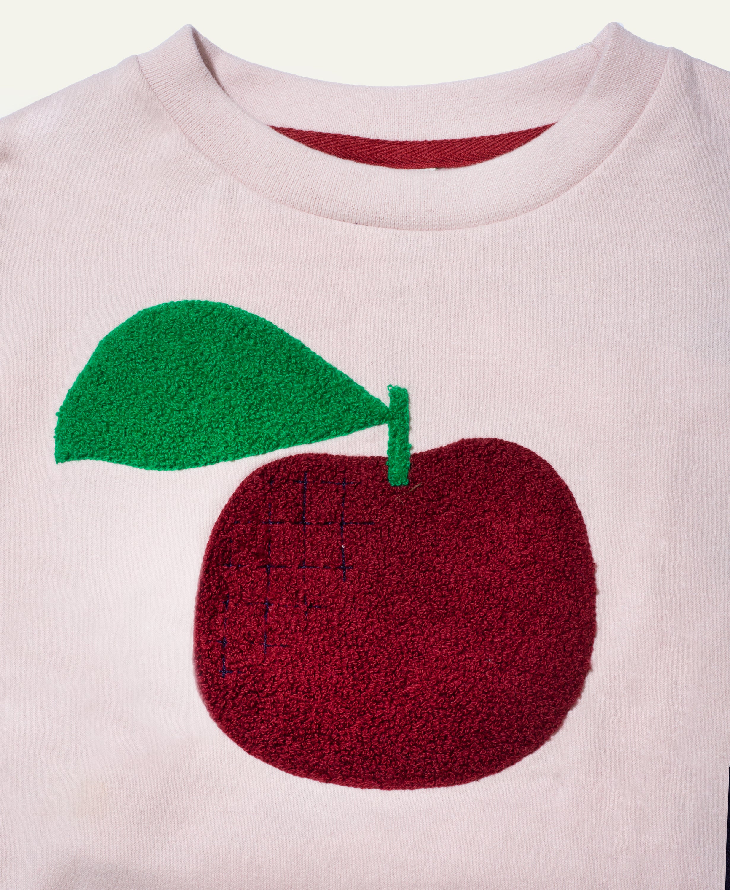 Recycled Cotton Red Apple Kid Sweatshirt