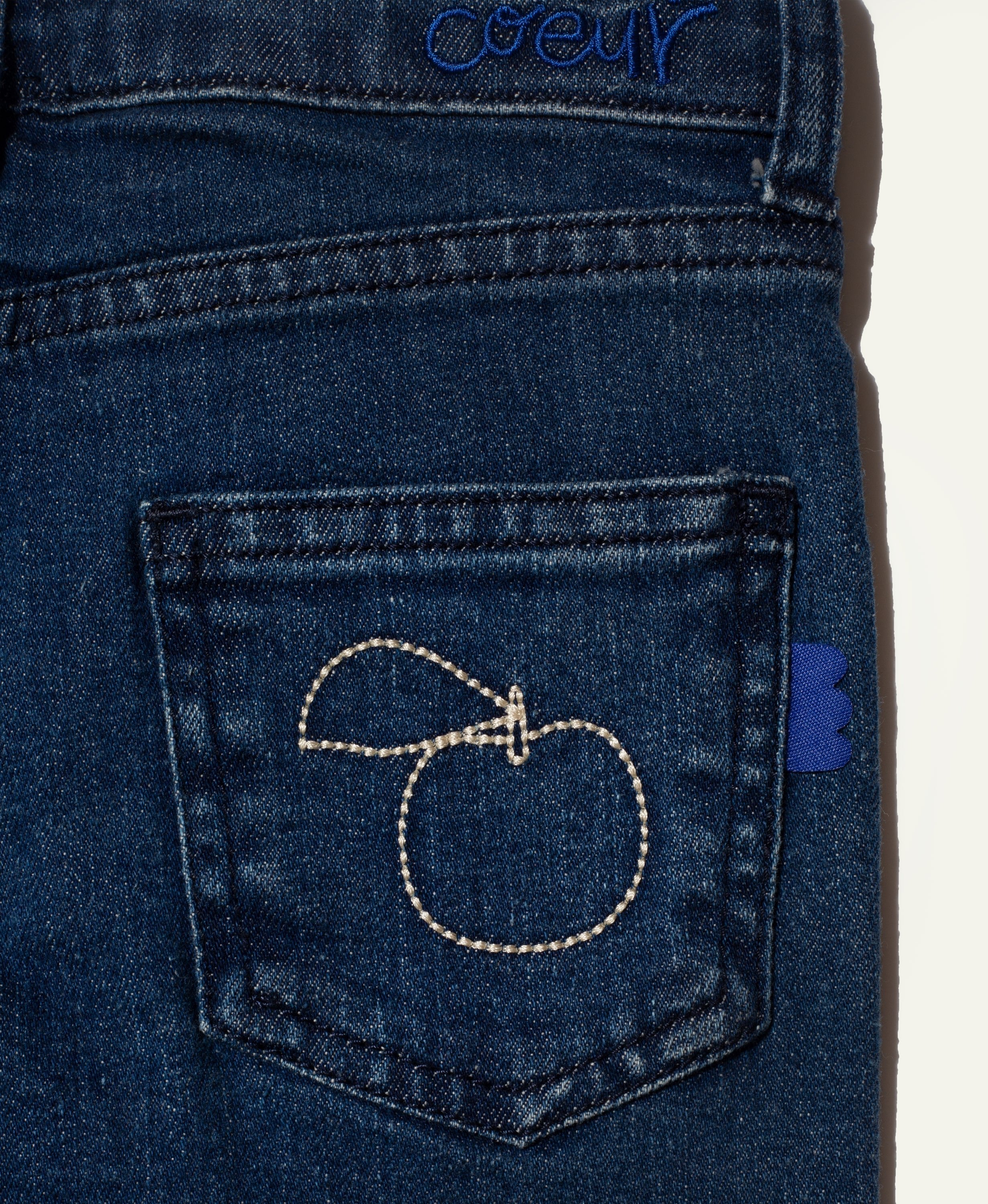 Recycled Denim Apple Patch Kid Pant