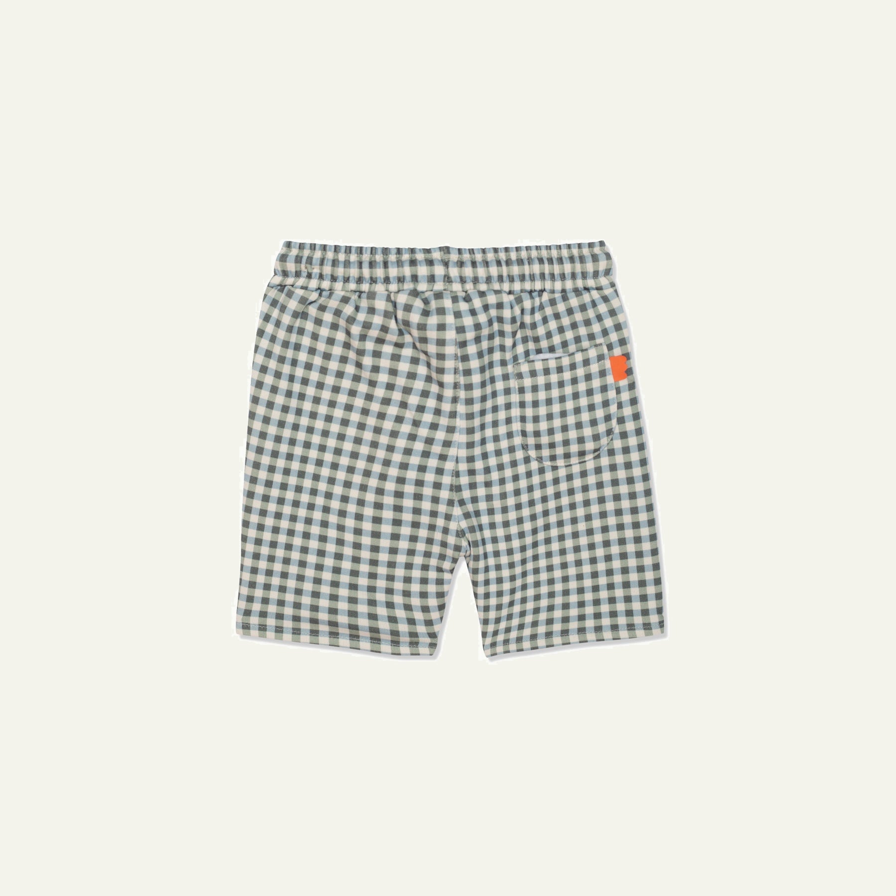 Recycled Cotton Gingham Kid Shorts