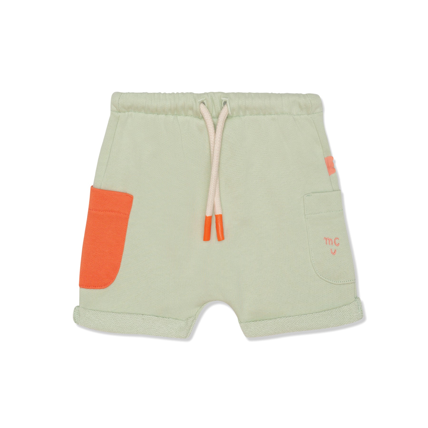 Recycled Cotton Sea Foam Baby Shorts
