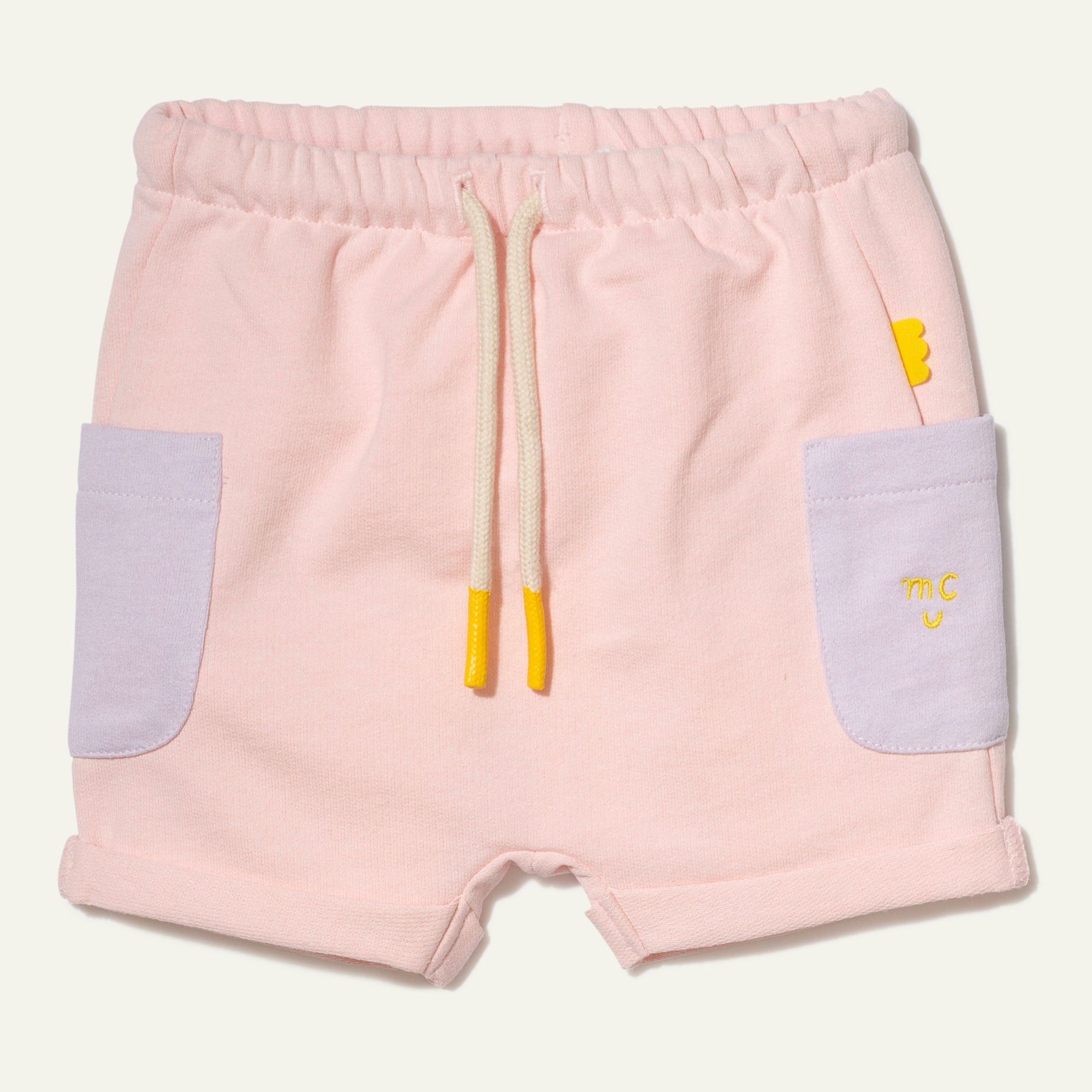 Recycled Cotton Pink Baby Short