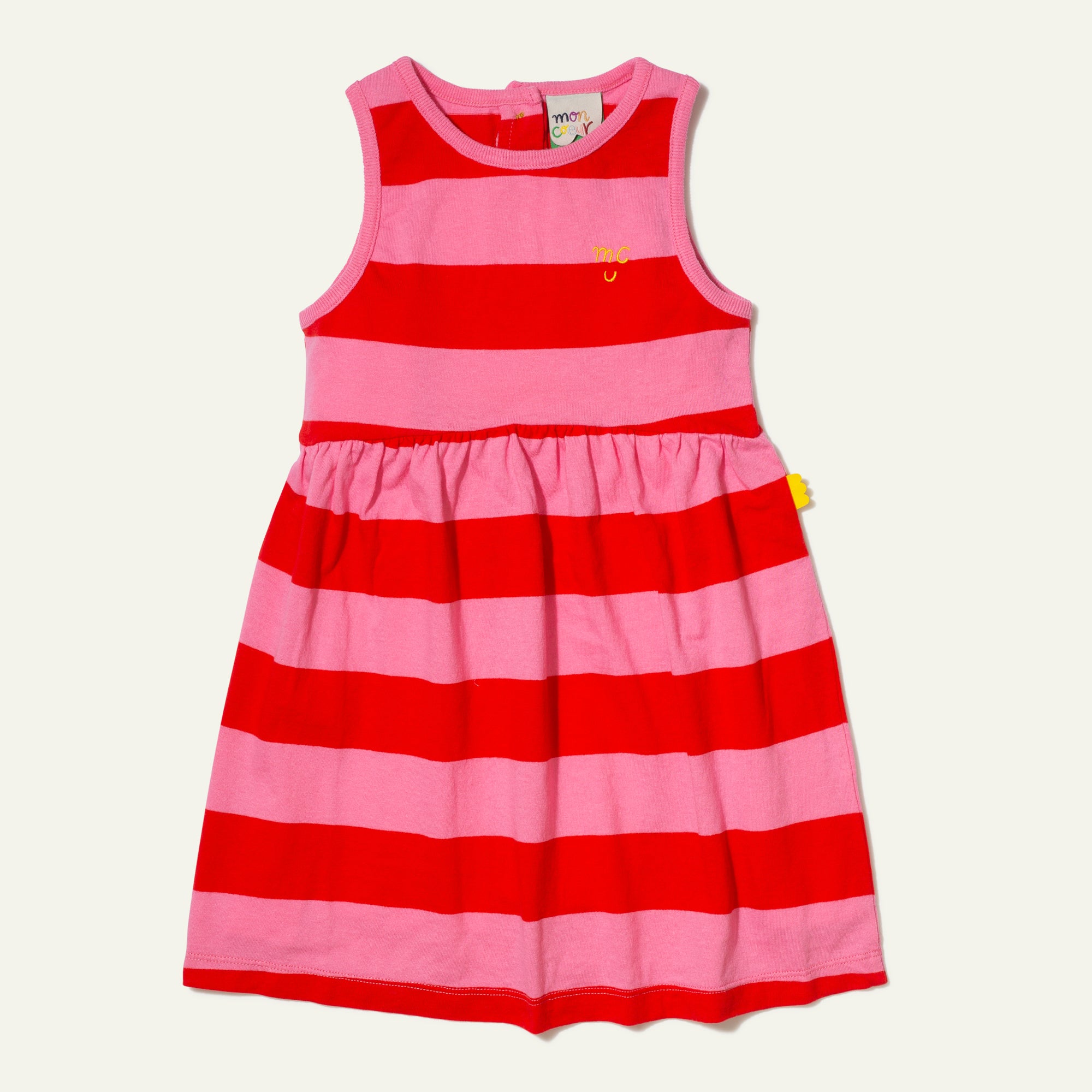 Recycled Cotton Stripes Kid Tank Dress