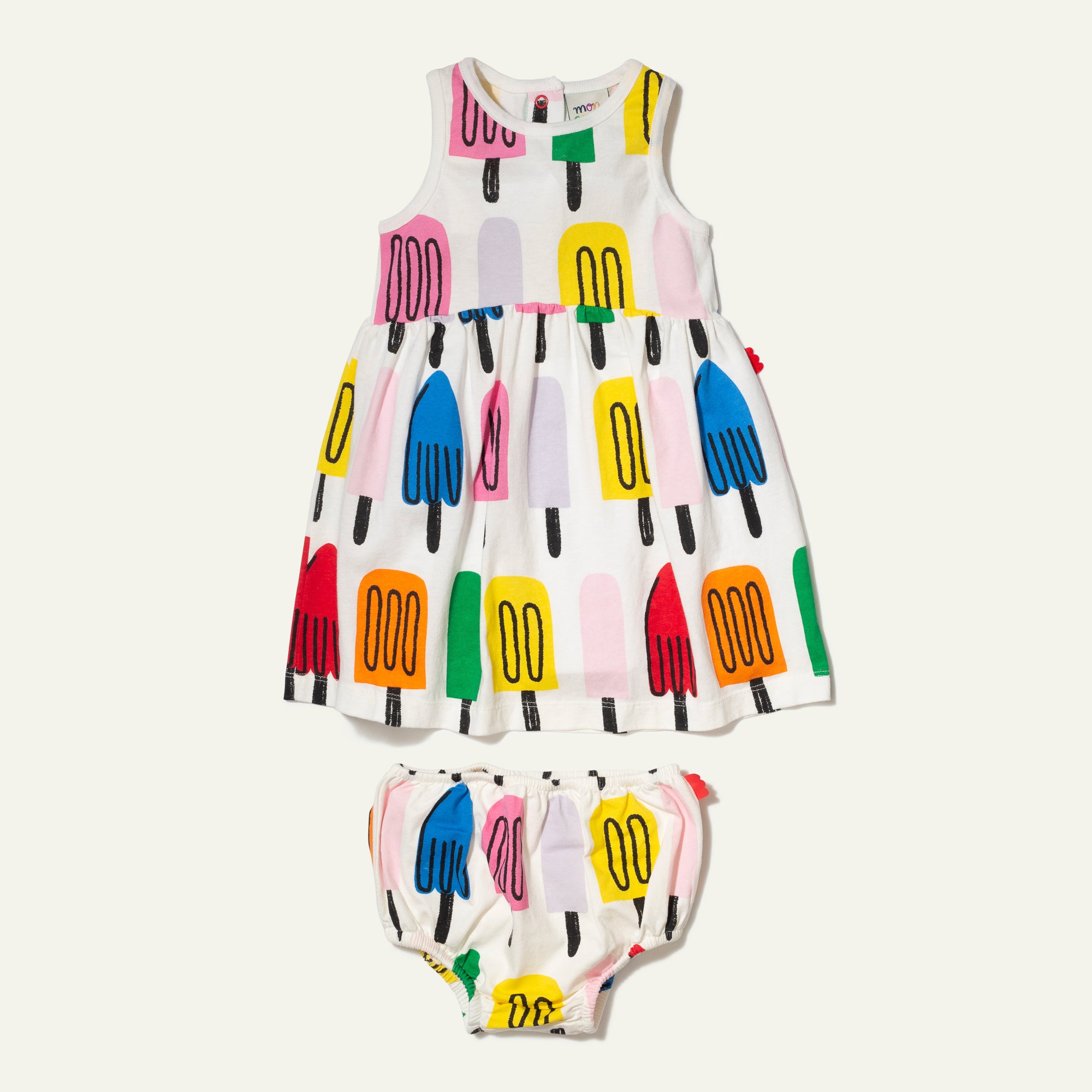 Recycled Cotton Ice Pop Baby Tank Dress