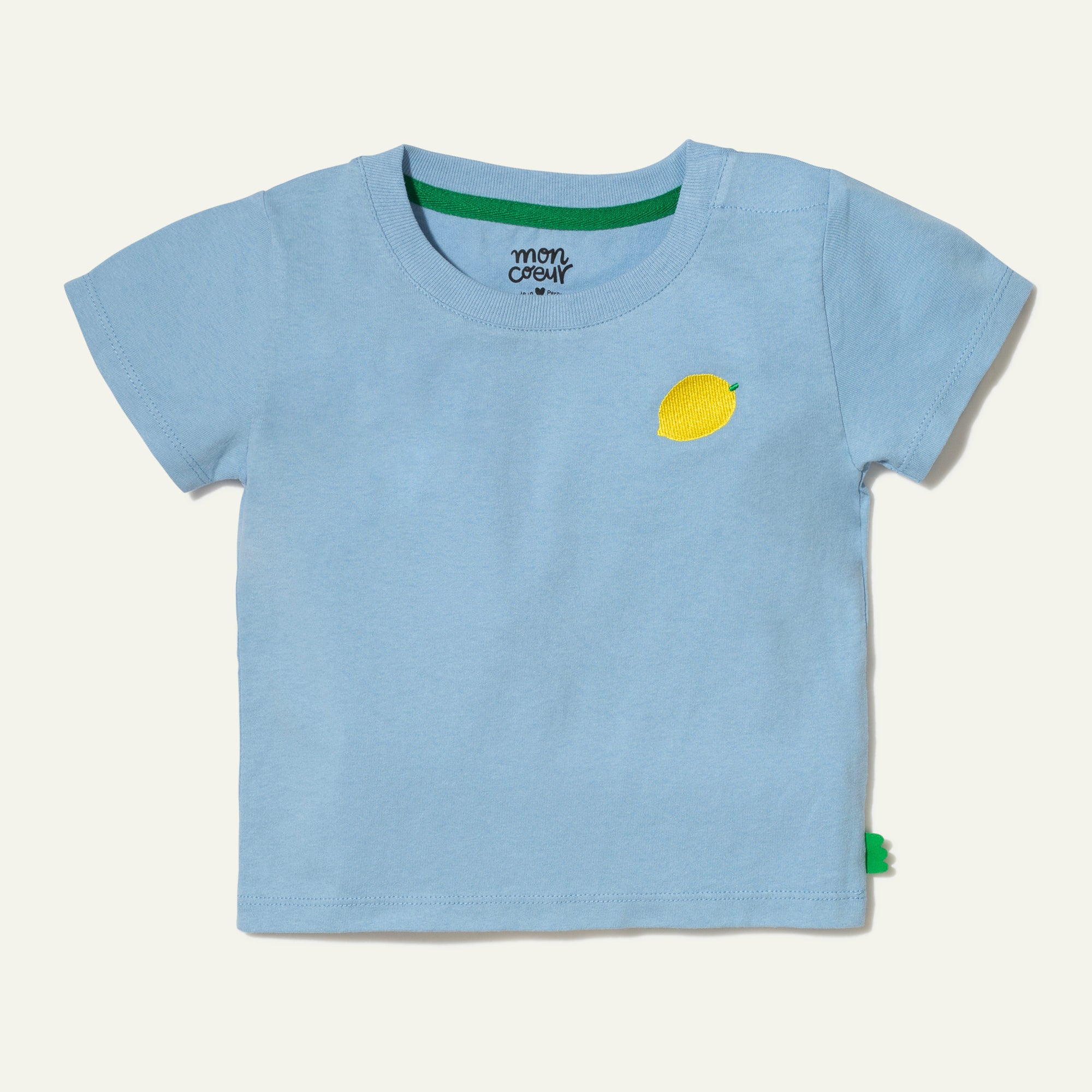 Recycled Cotton Blue Lemon Kid T-Shirt