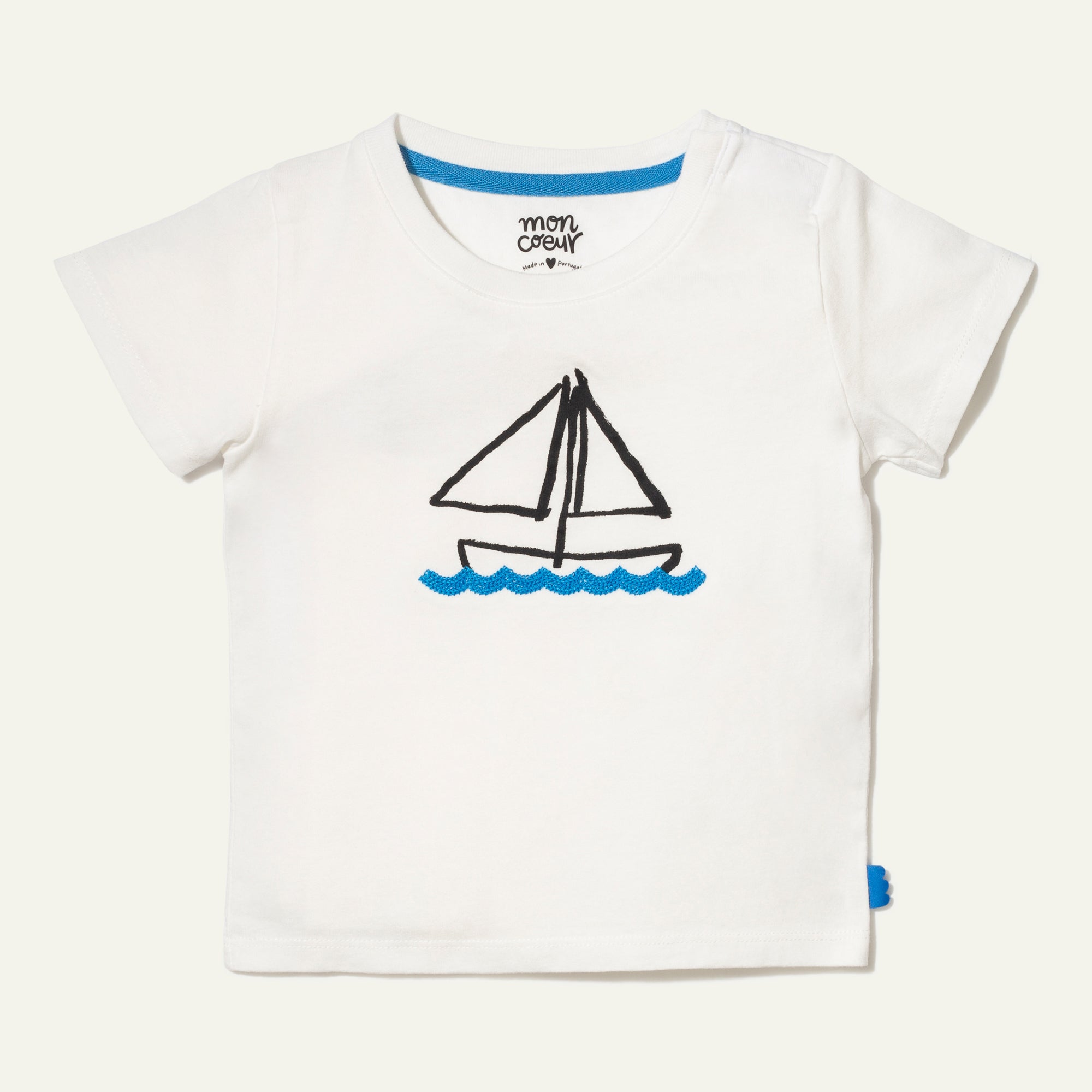 Recycled Cotton Sail Away Kid T-Shirt