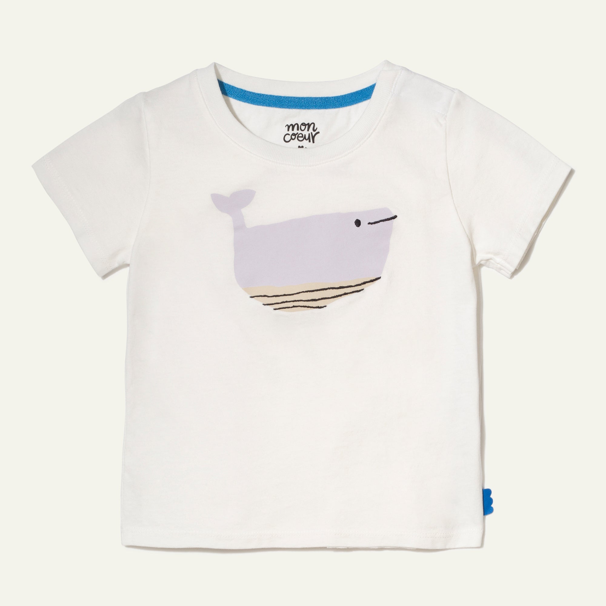 Recycled Cotton Whale Baby T-Shirt