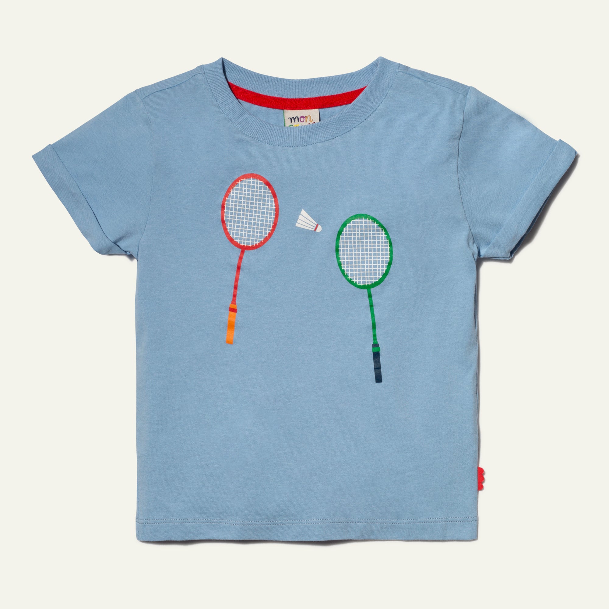 Recycled Cotton Badminton Kid T-Shirt