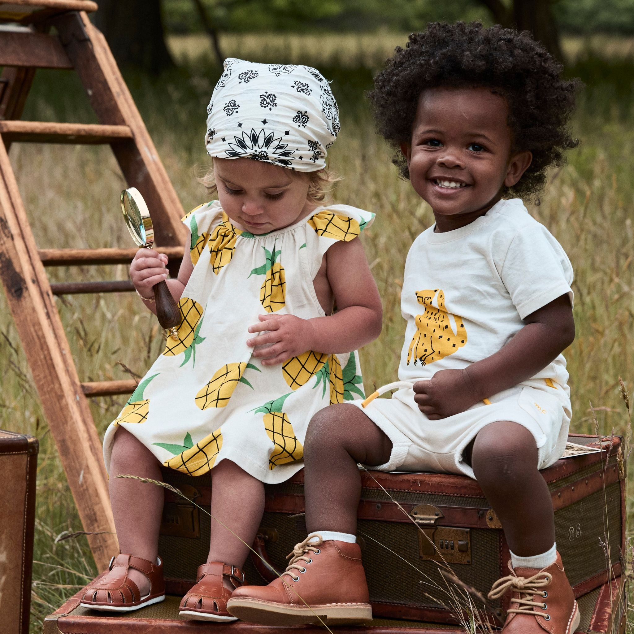 Recycled Cotton Pineapple Harvest Baby Summer Dress