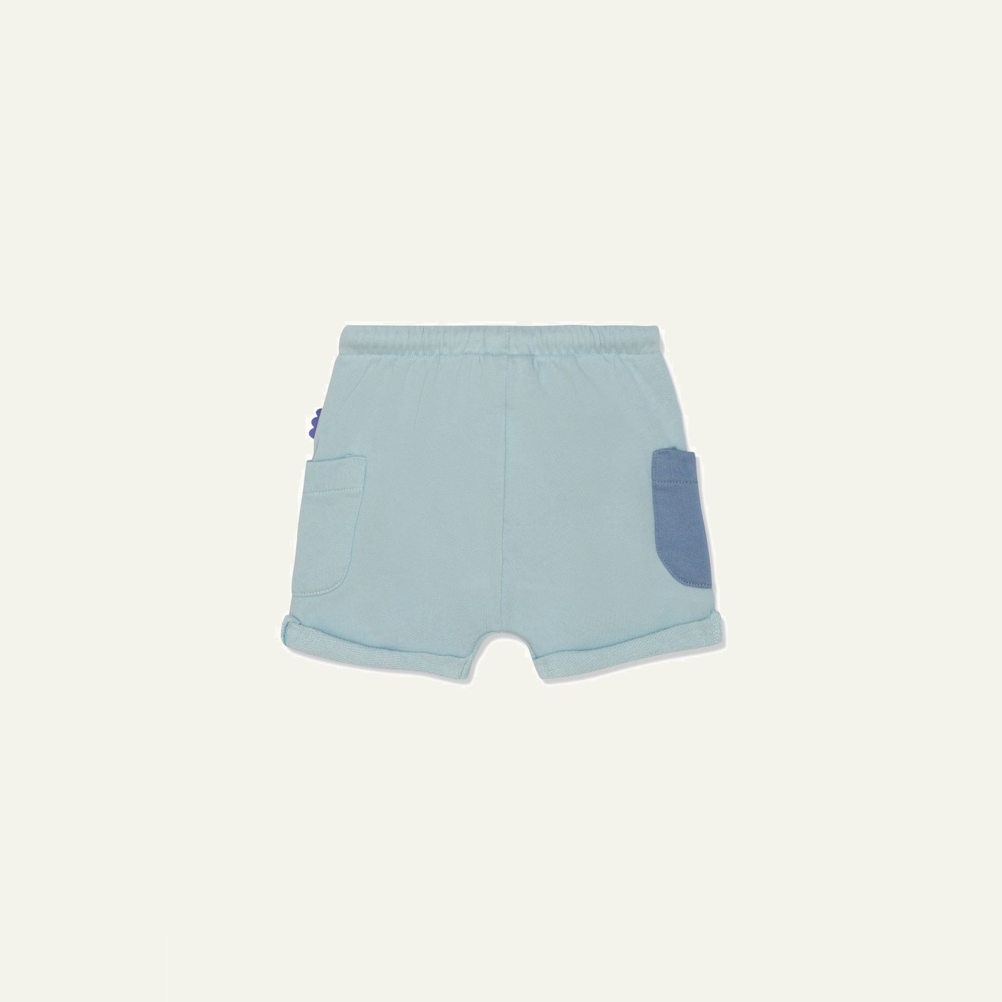 Recycled Cotton Sterling Blue Baby Shorts